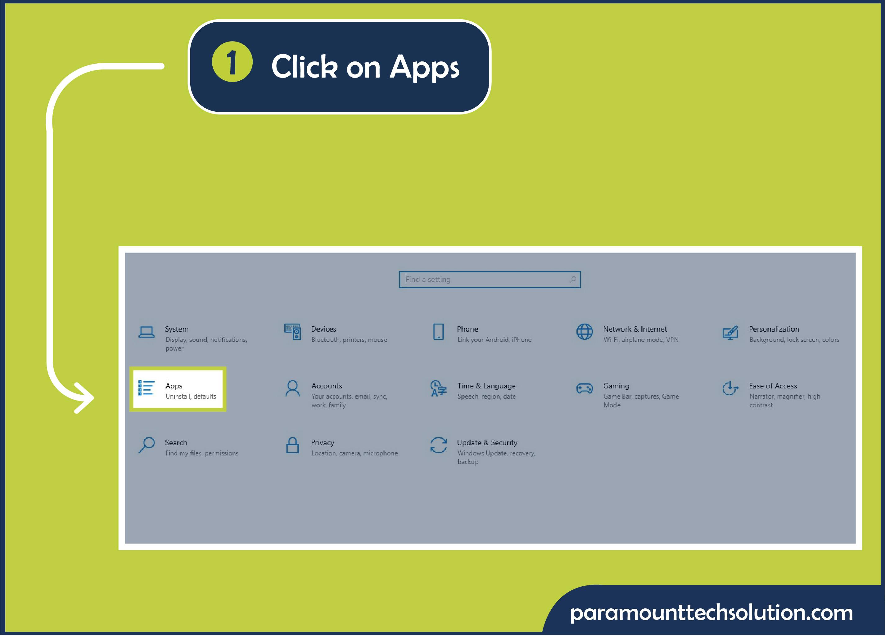 Reset the Photo App to Fix Windows Update Error Step 1: Open the Settings menu and click on the Apps.