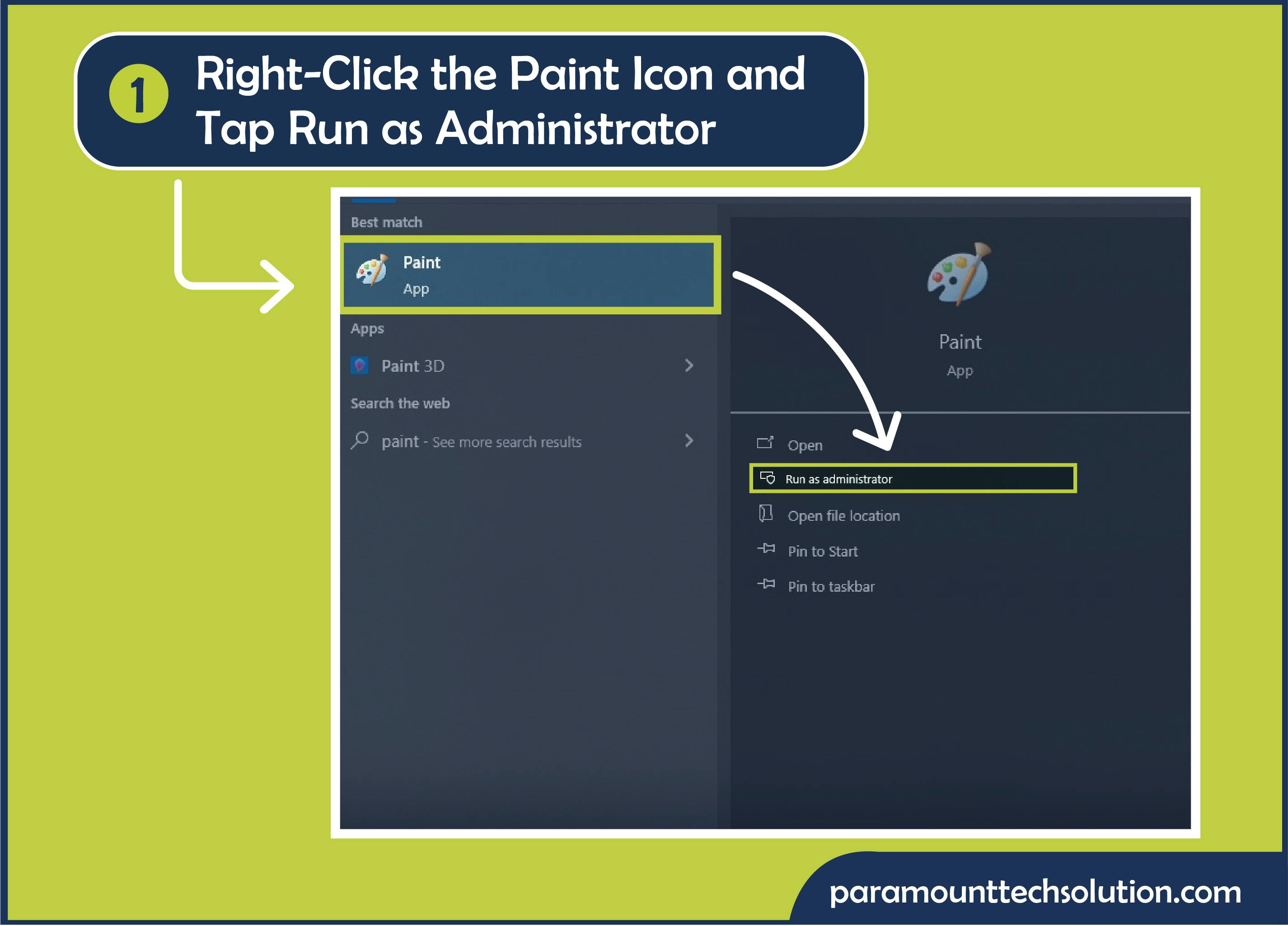 Run Photo As Administrator &quot;you cannot access Step 1: Enter the photo editor’s name and Right-click the Paint icon and tap Run as administrator.