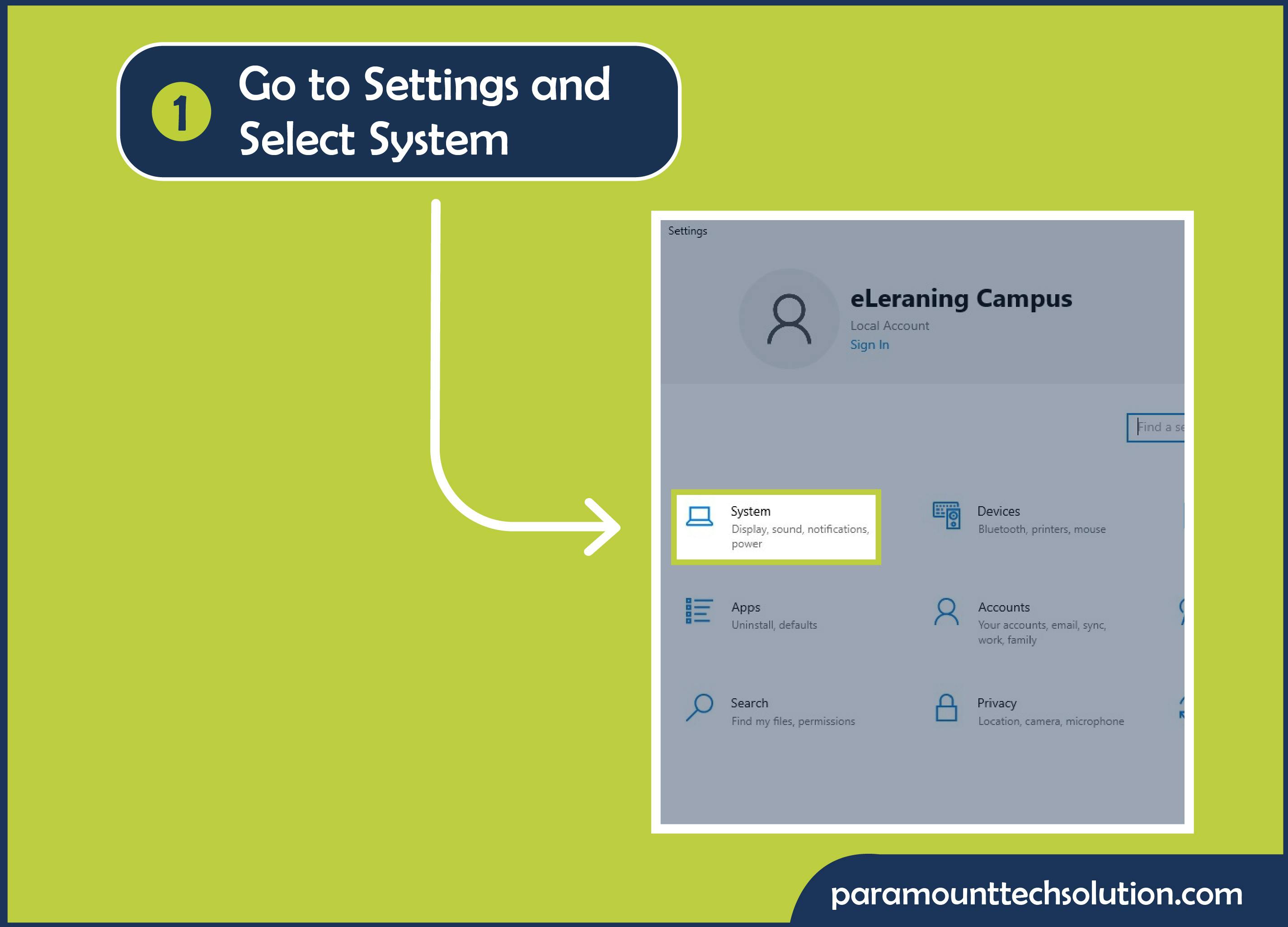 Steps How to Split Screen on Windows? or Split Screen Windows 10 or 11 with Settings Menu Step 1: Go to Settings and select System option.