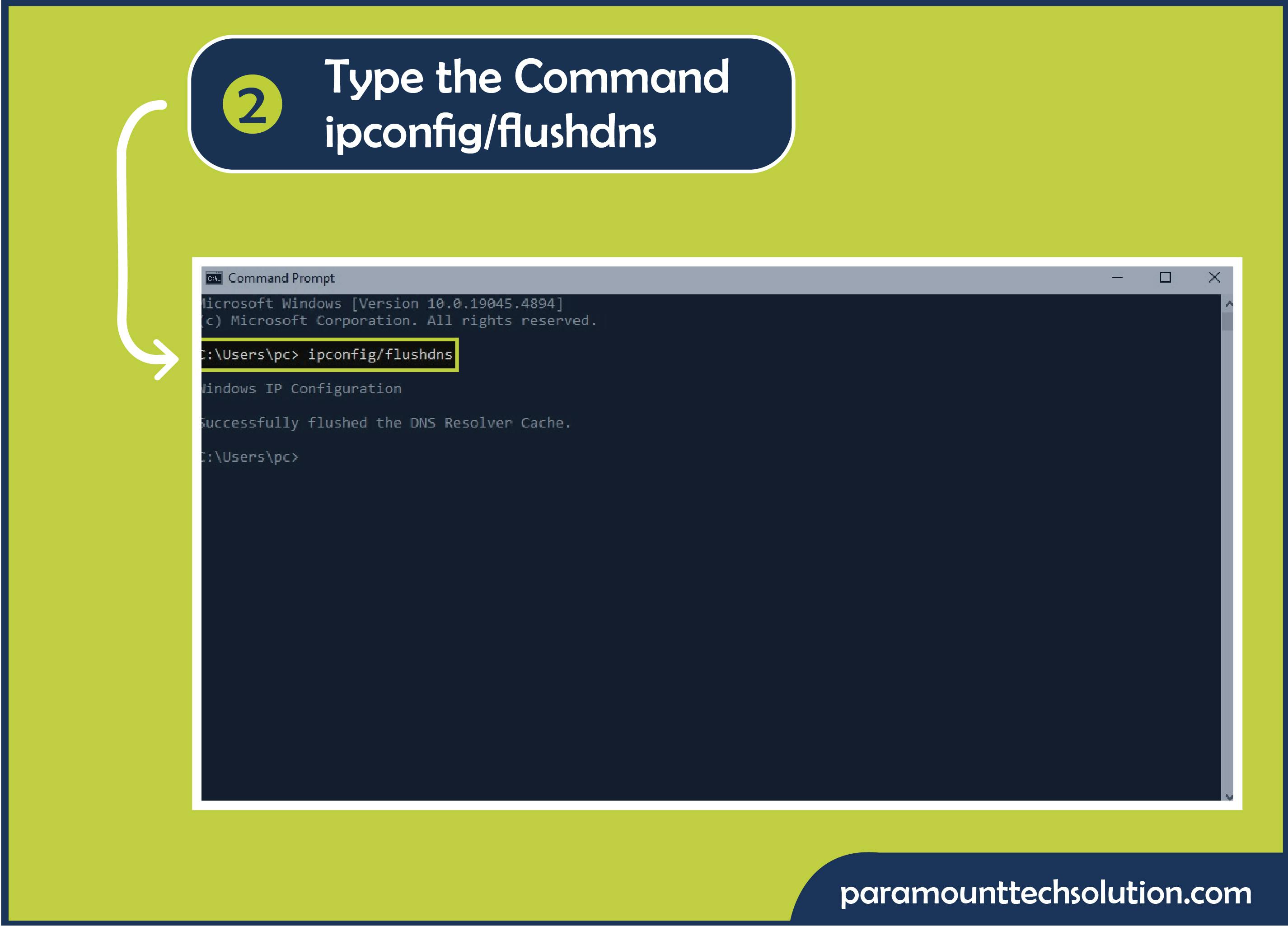 To check incognito history, open the Command prompt and type the Command ipconfig/displaydns