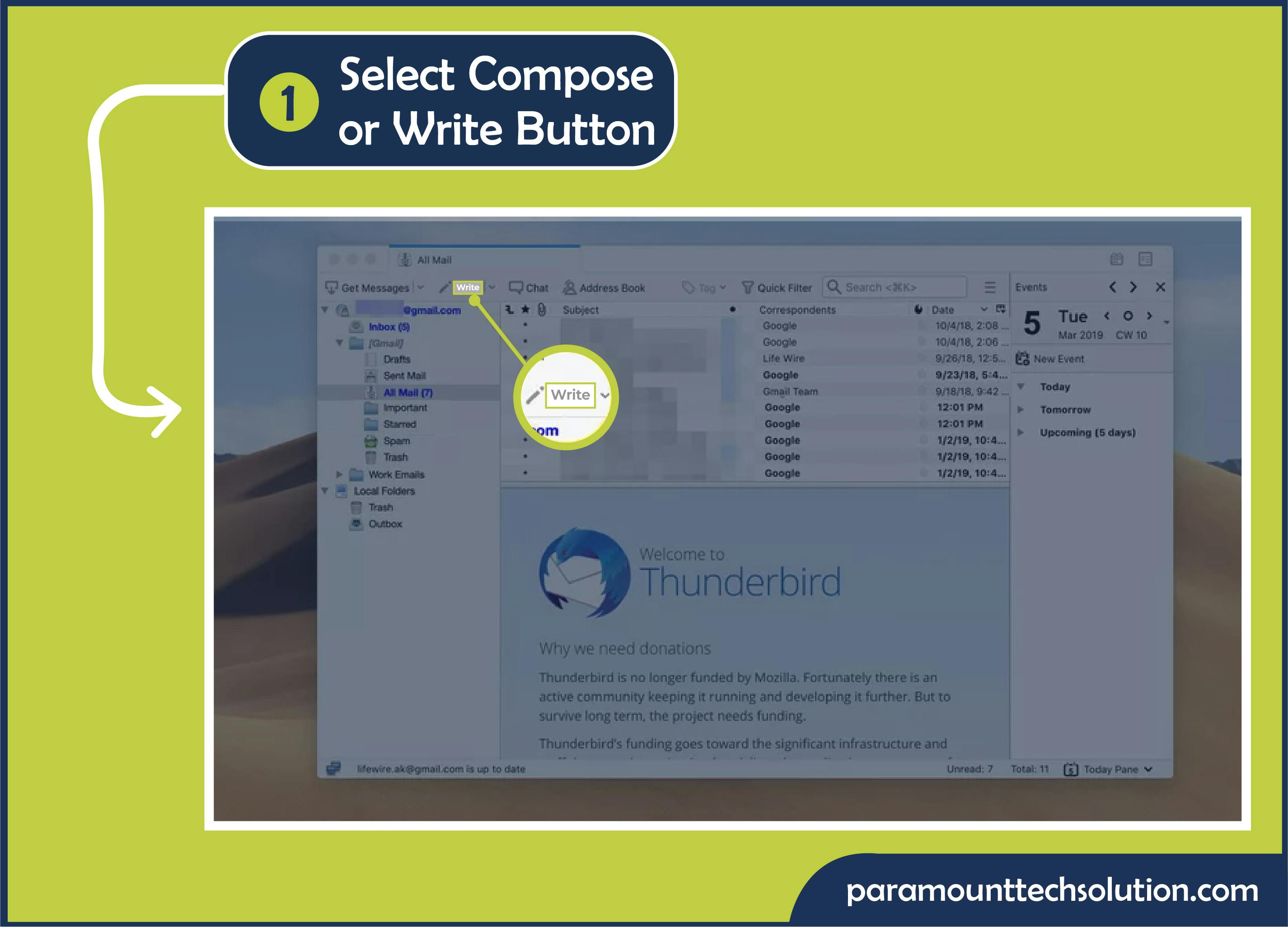 How Do I Find My Email Addresses with a New Message starting with the Step 1: To find lost email, select Compose, New or Write Button.