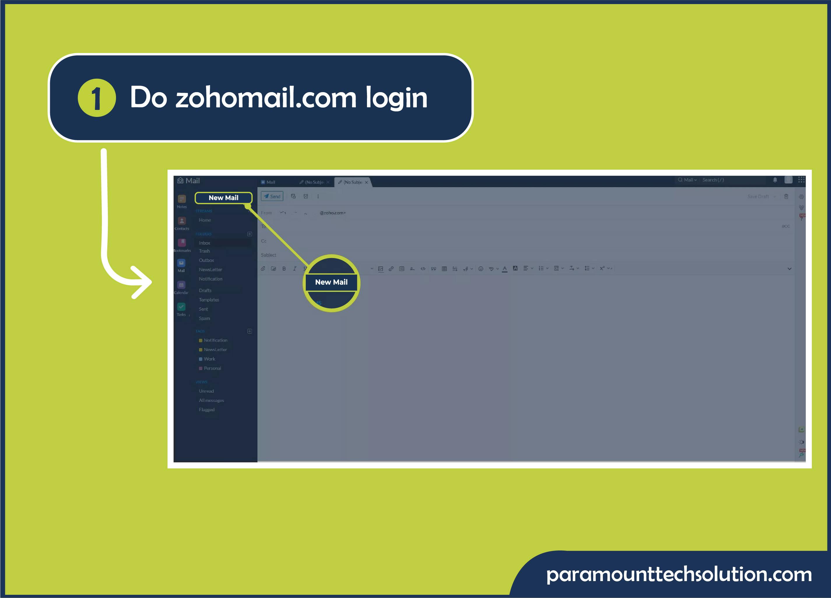 How to Find Out your Email ID in Zoho Mail? Step 1: Do zohomail.com login to open application