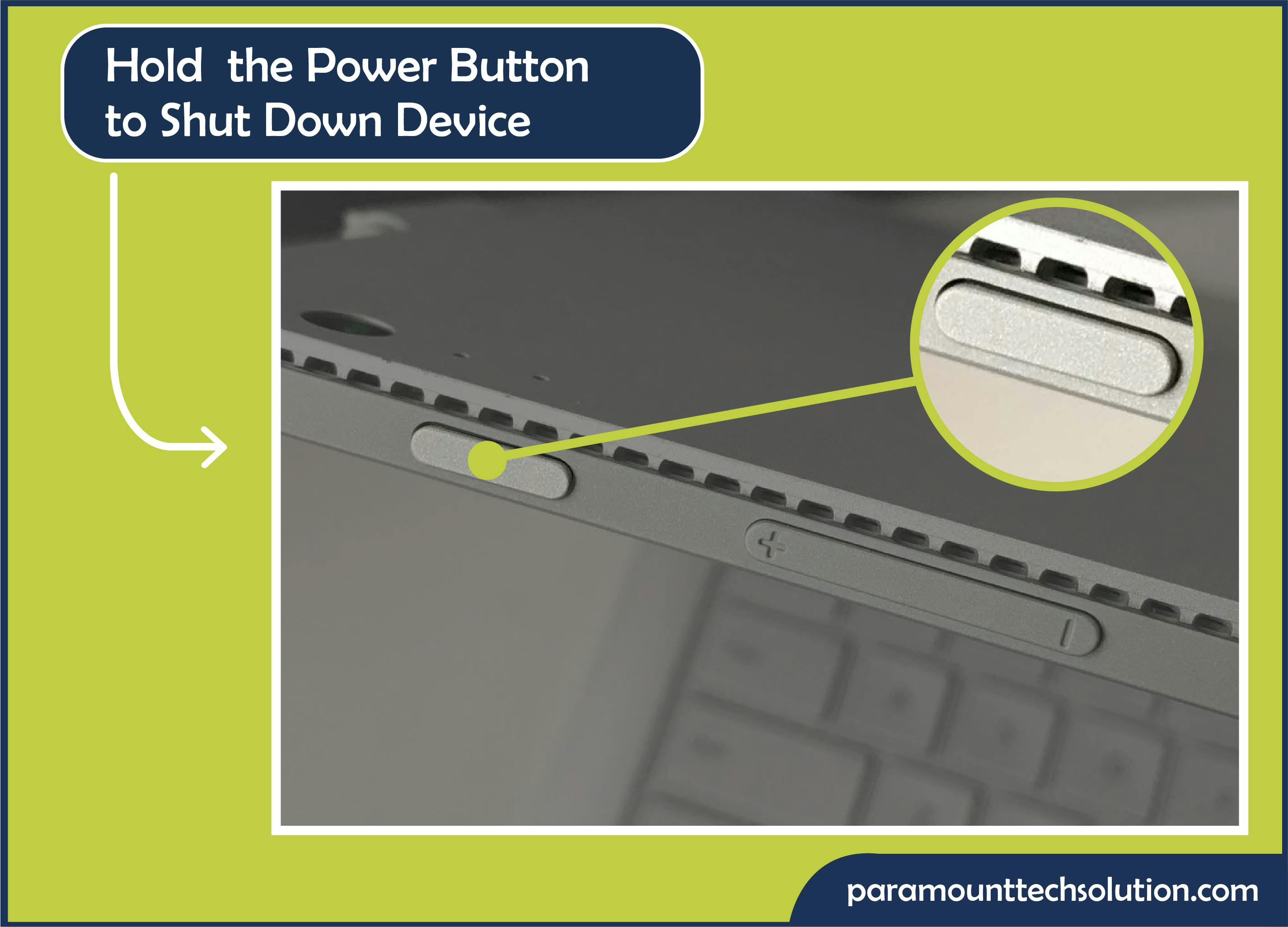 Hard Shut Down the Microsoft Surface Power Button