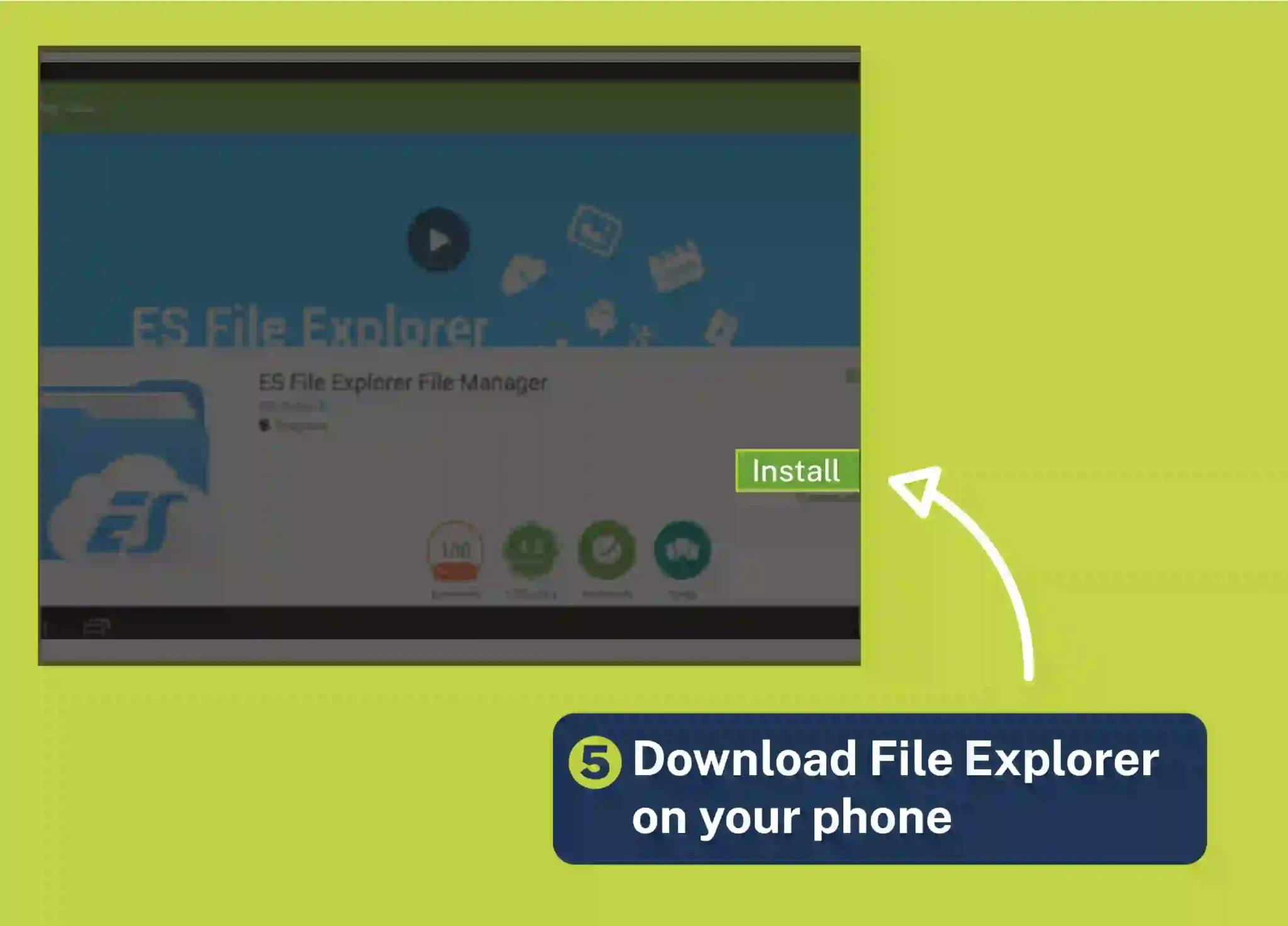 Download File Explorer on your phone to read encrypted WhatsApp messages on pc