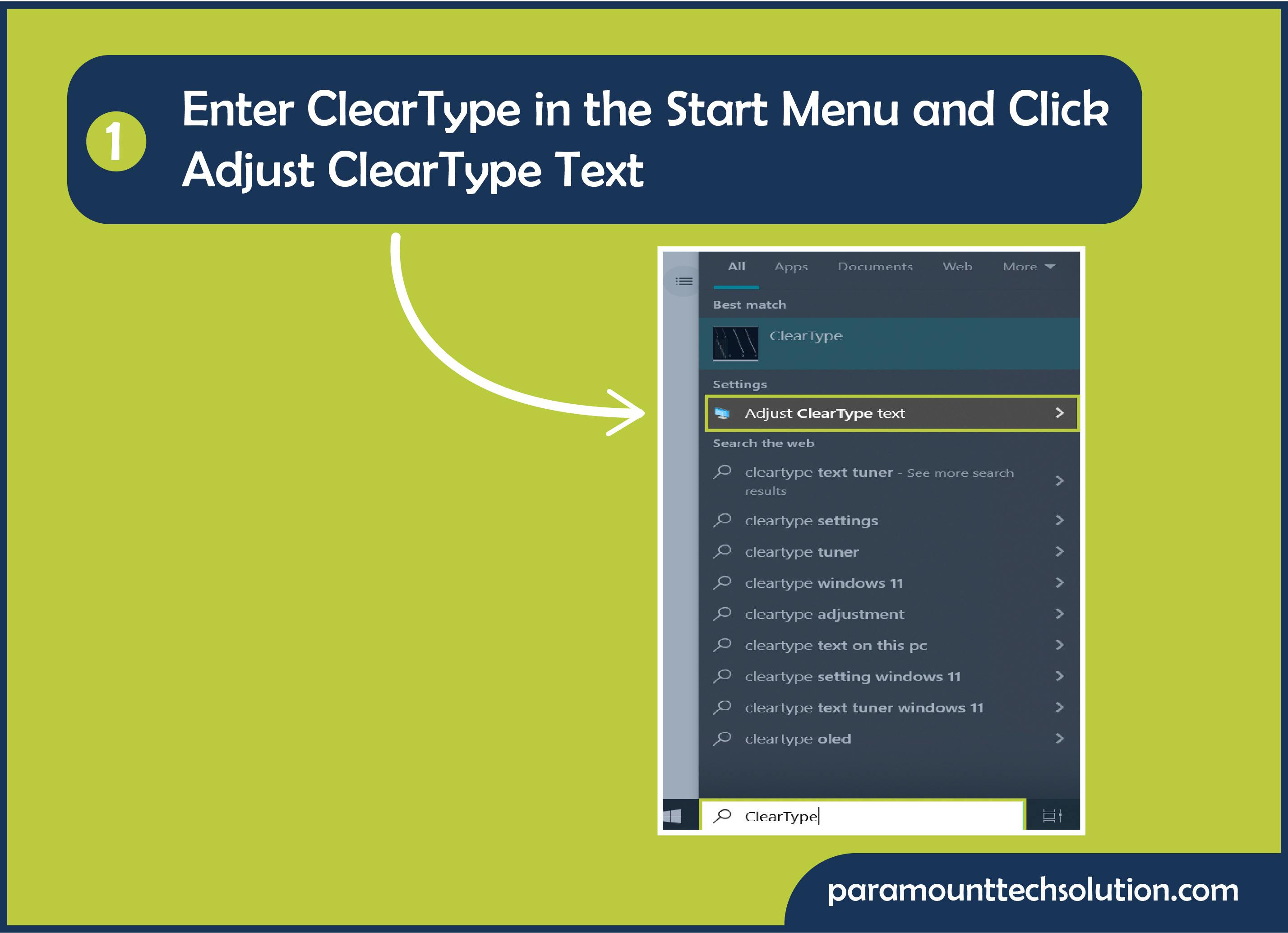 Turn On ClearType Text
