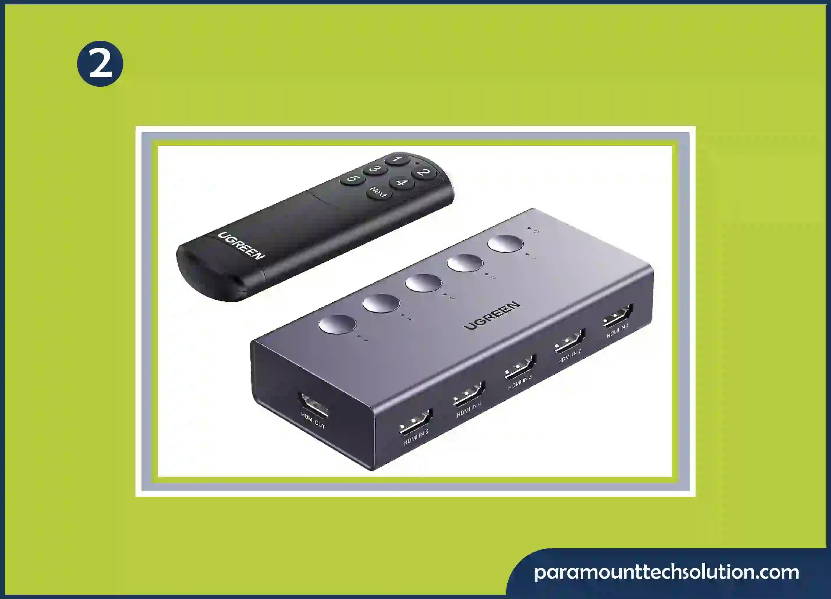 Best UGREEN HDMI Switch for games and laptops