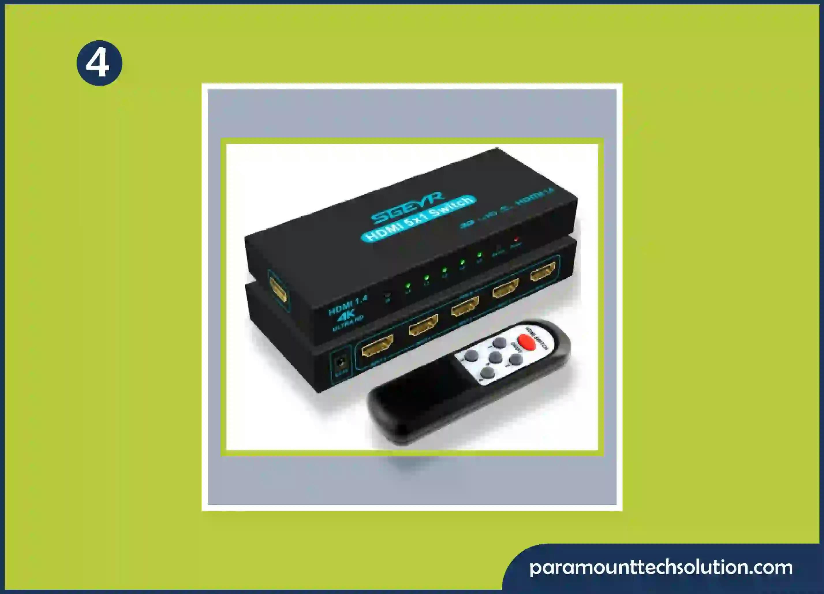 SGEYR 5×1 HDMI Switch Box for tvs