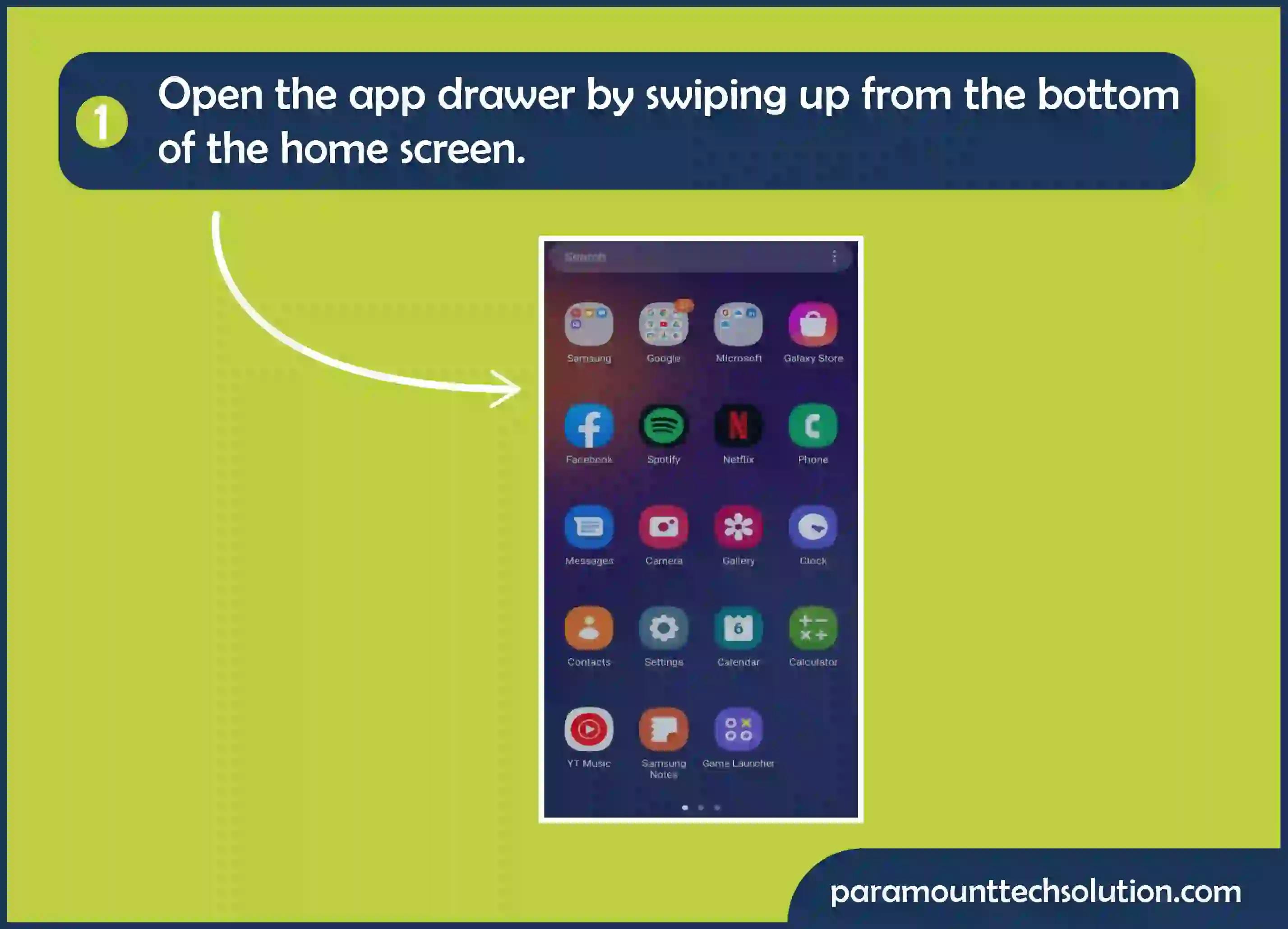 To Find Hidden Apps in App Drawer Open the App Drawer