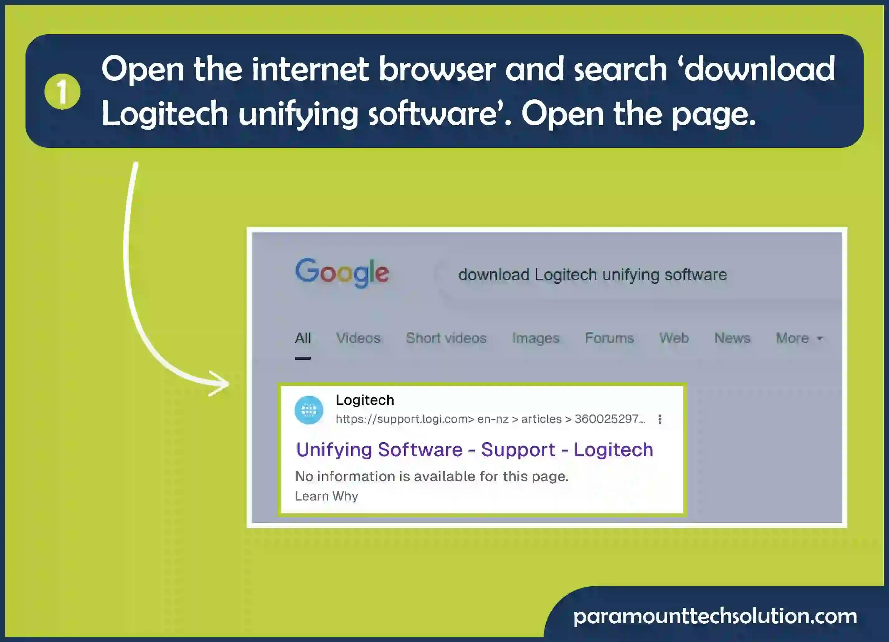 Open internet browser and open the page