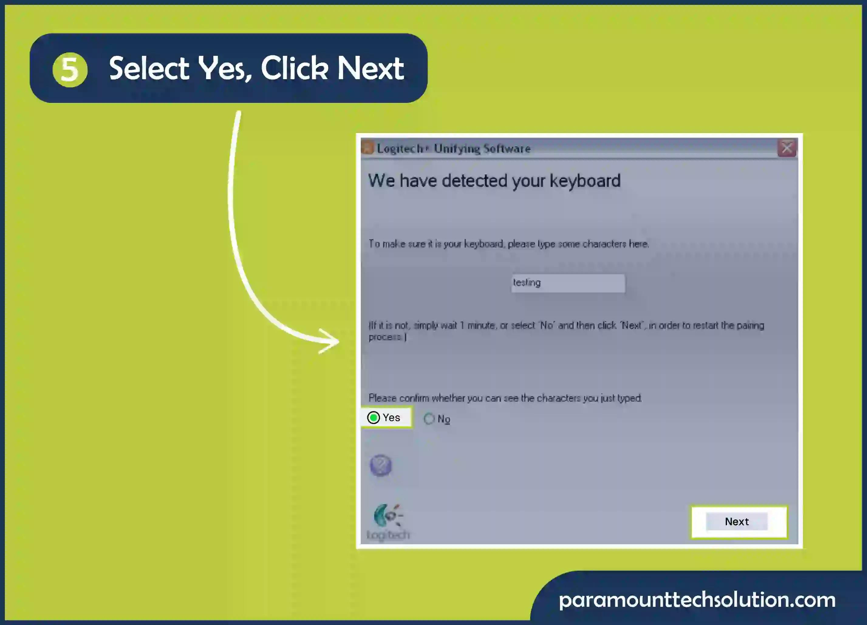 Click on yes and next to proceed 