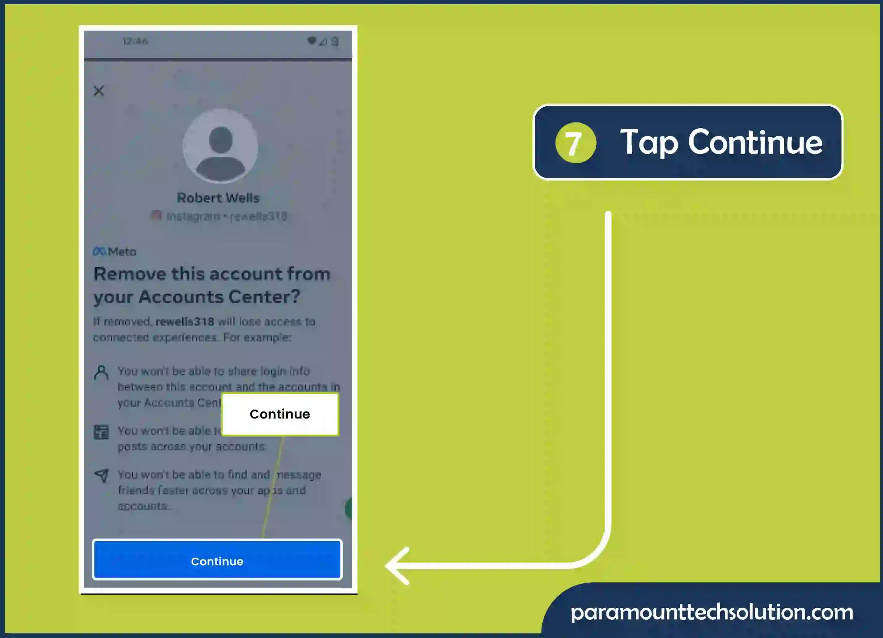 Click on continue
