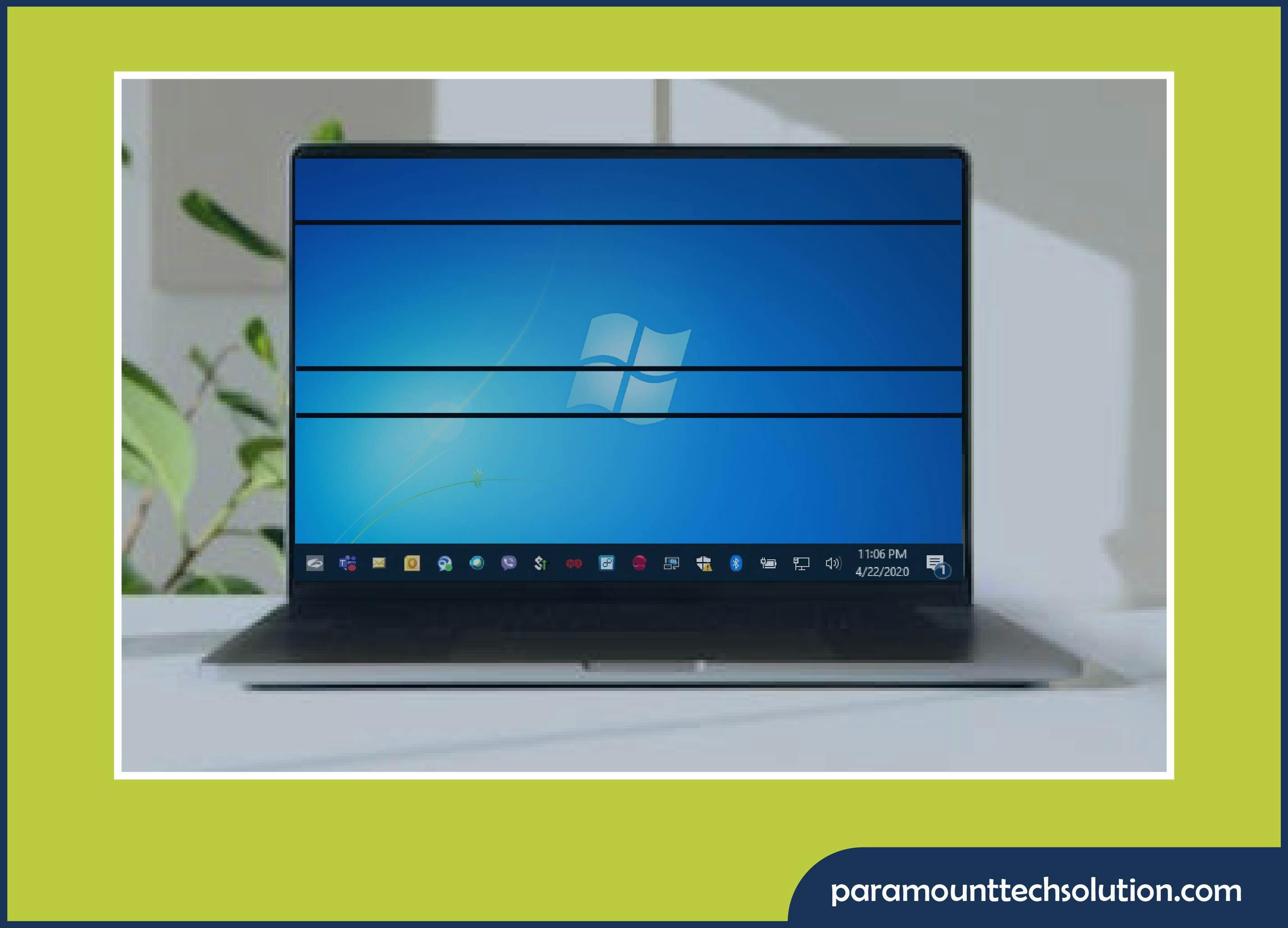 Black lines on laptop usually occur due to dropping, faulty or damaged connections, or outdated drivers.
