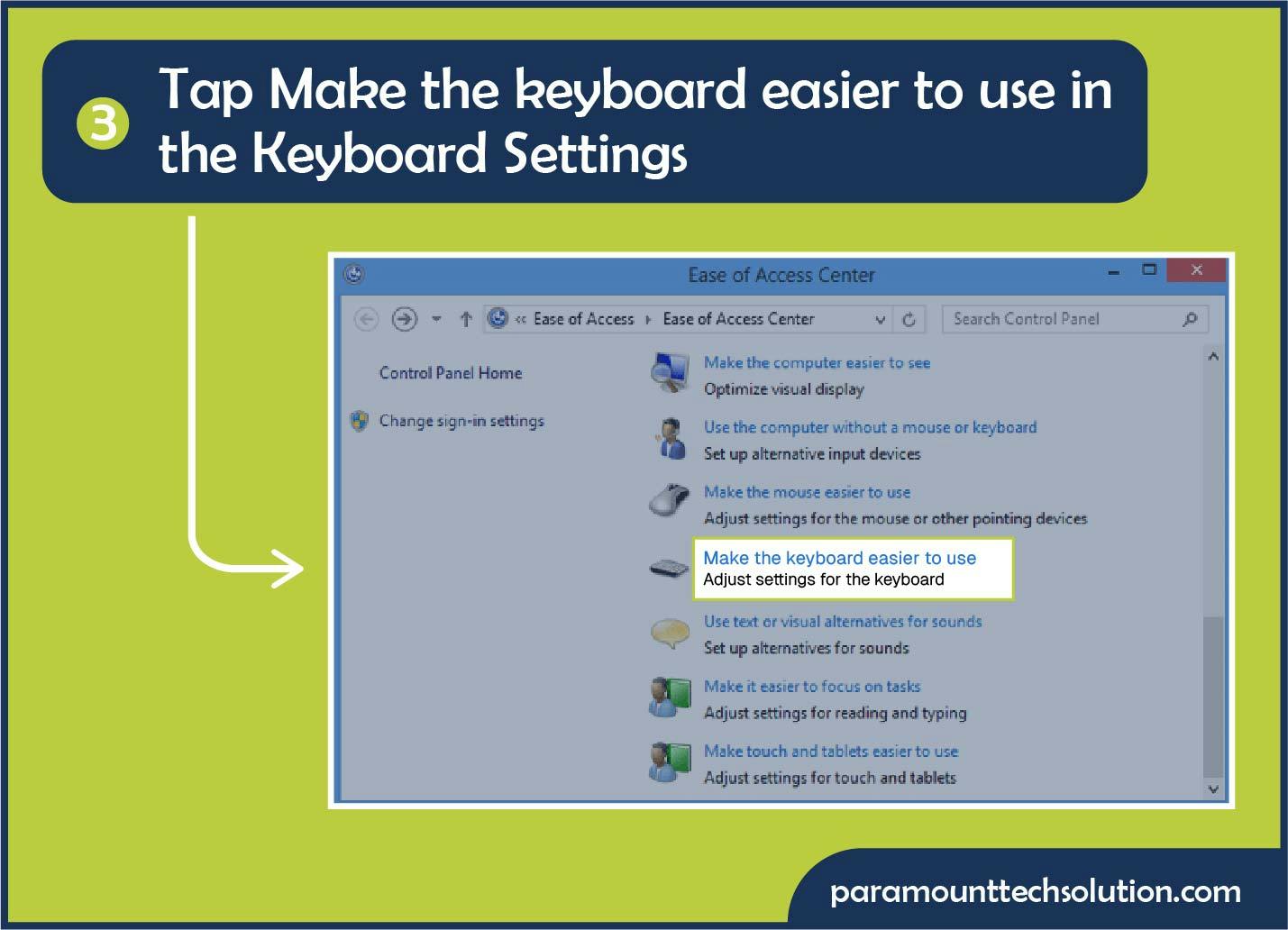 how to cancel sticky key