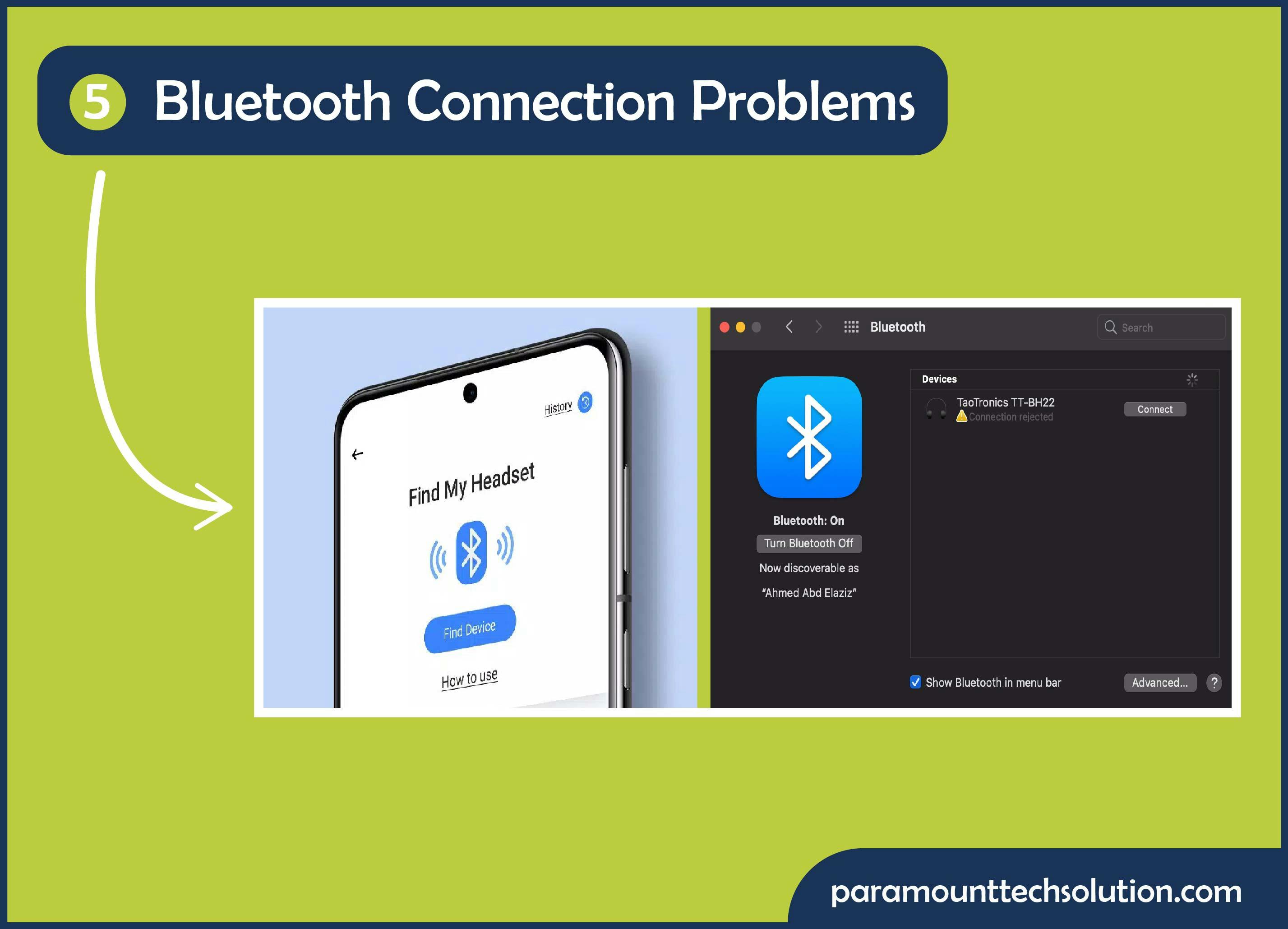 Why are headphones not working with Bluetooth