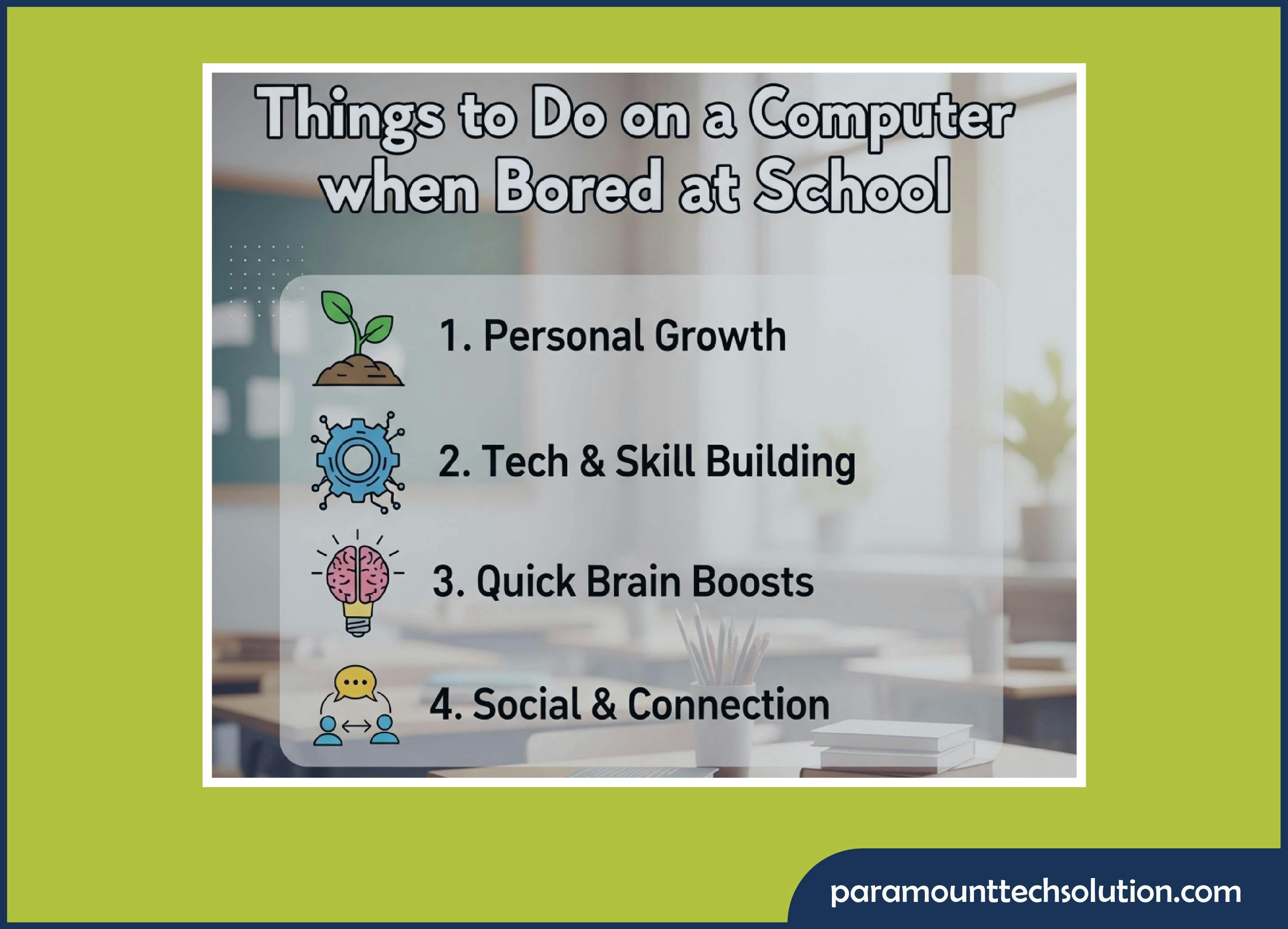 Things to Do on a Computer when Bored at School
