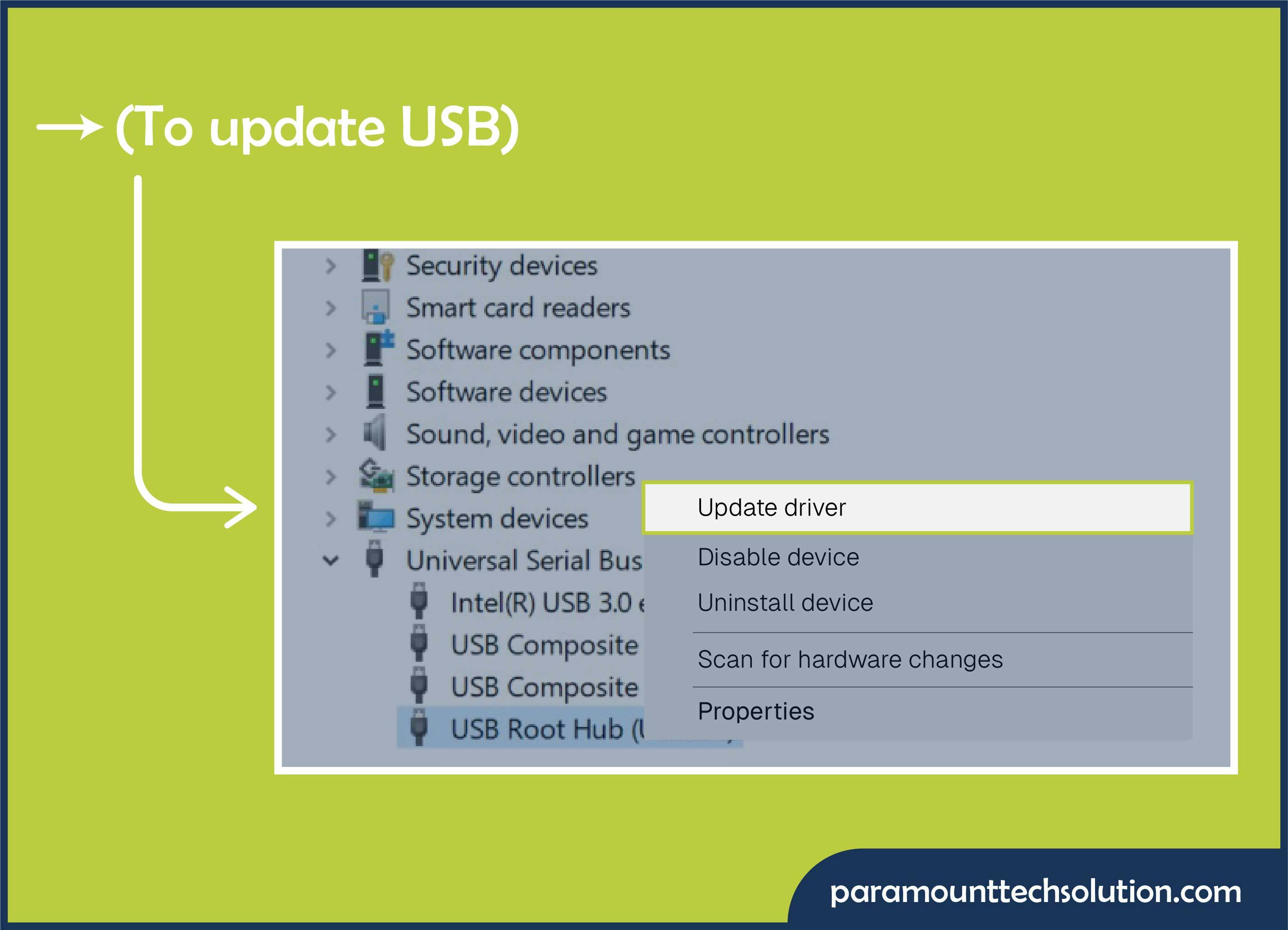 How to update USB driver