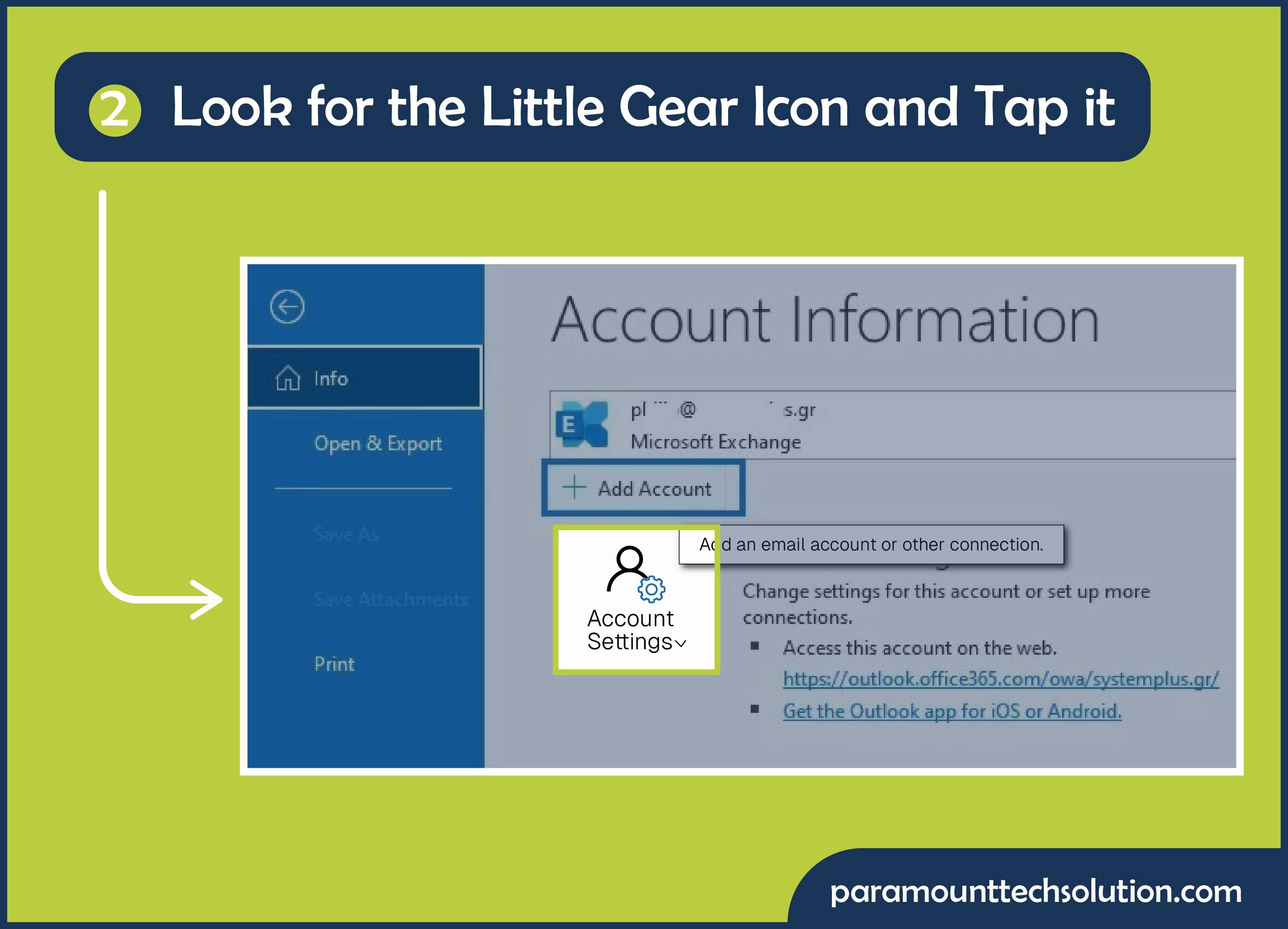 Regain email in outlook