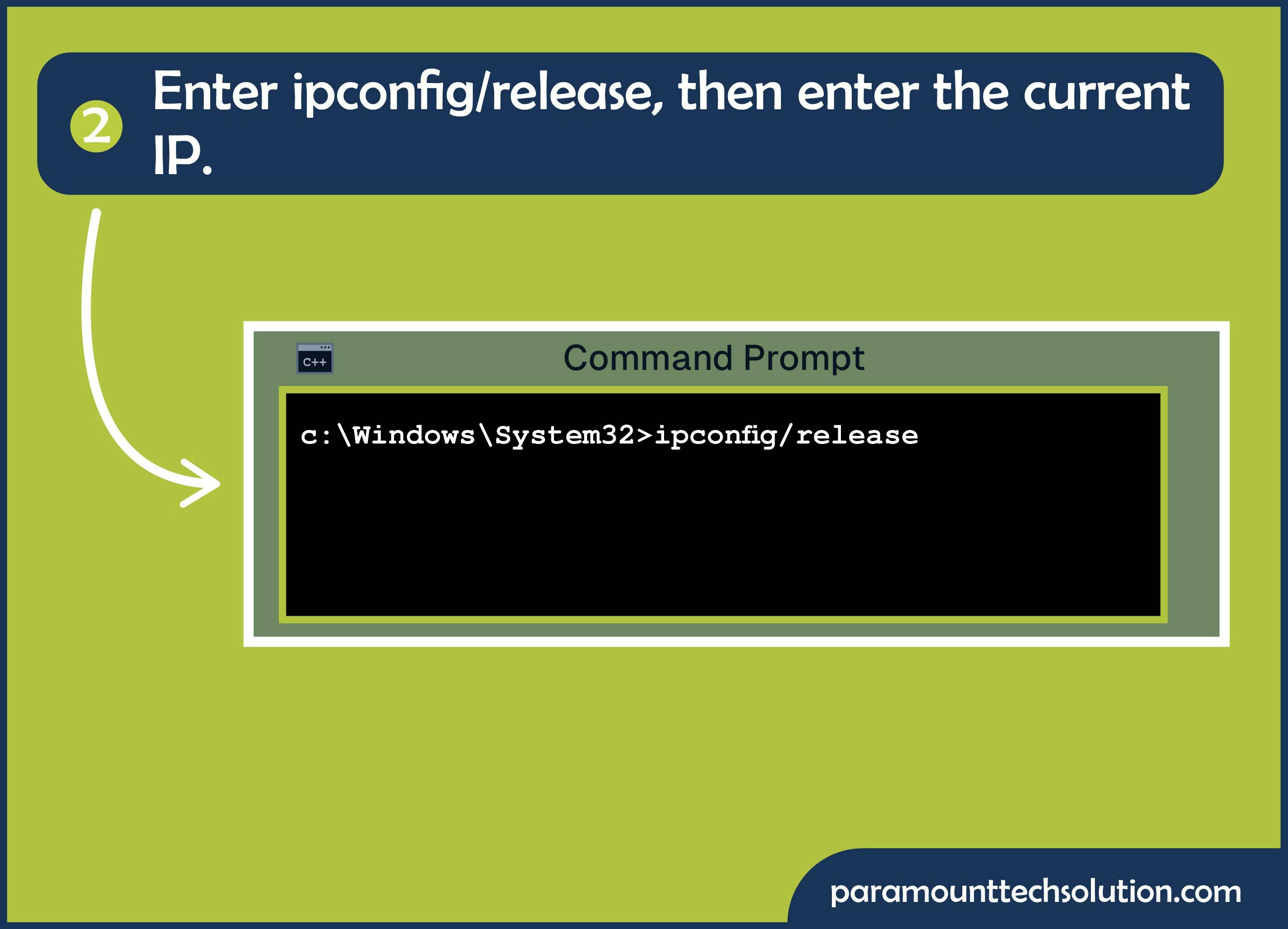  obtain a new IP address
