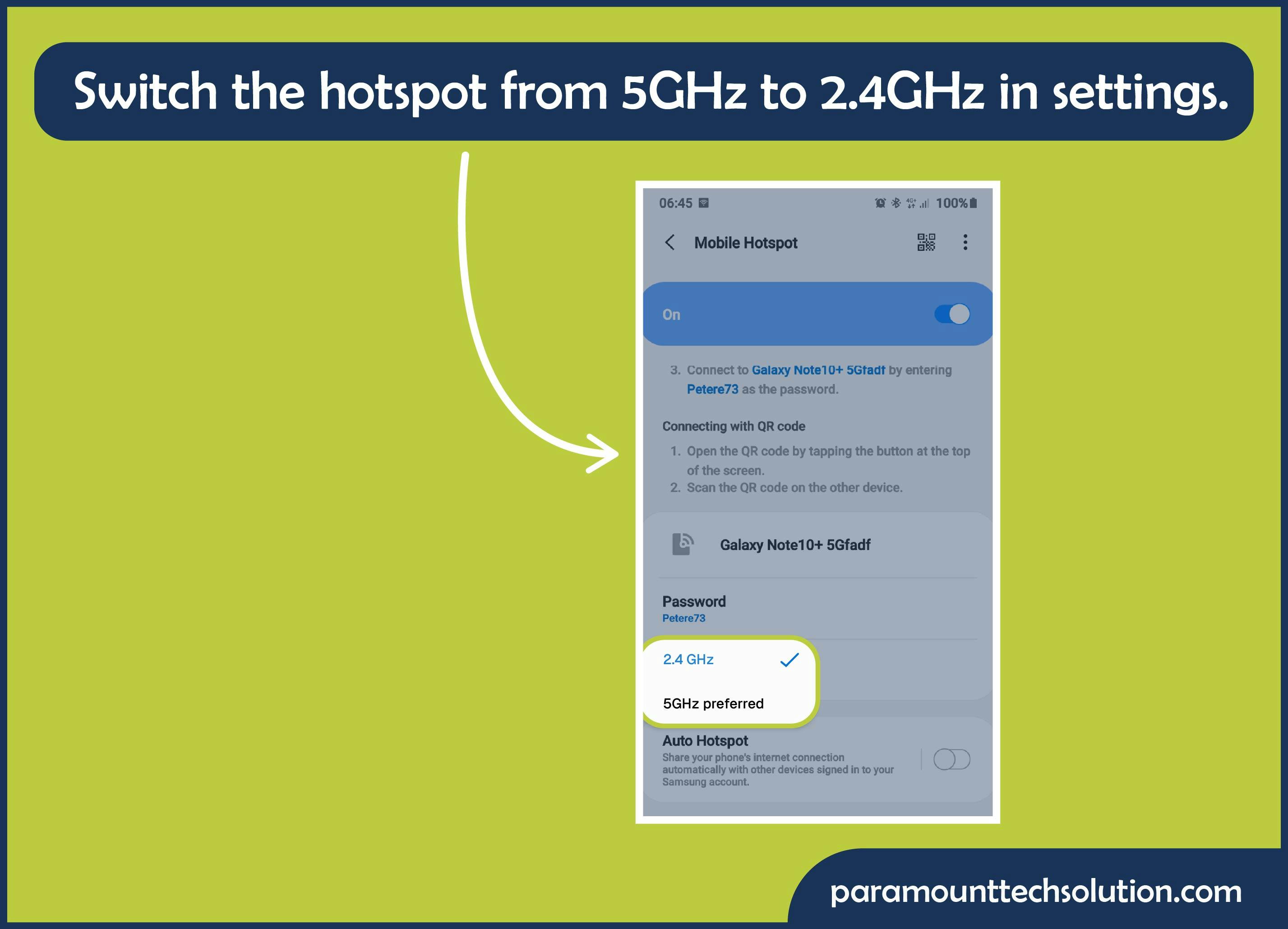 Change the frequency to Troubleshoot Hotspot issues