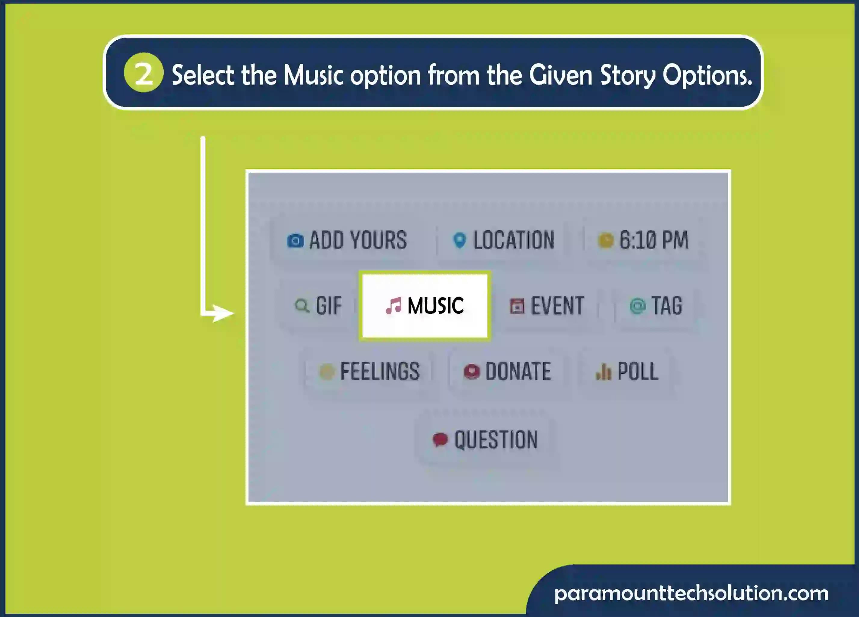 Choose the song you'd like to use and tap share to post your story.