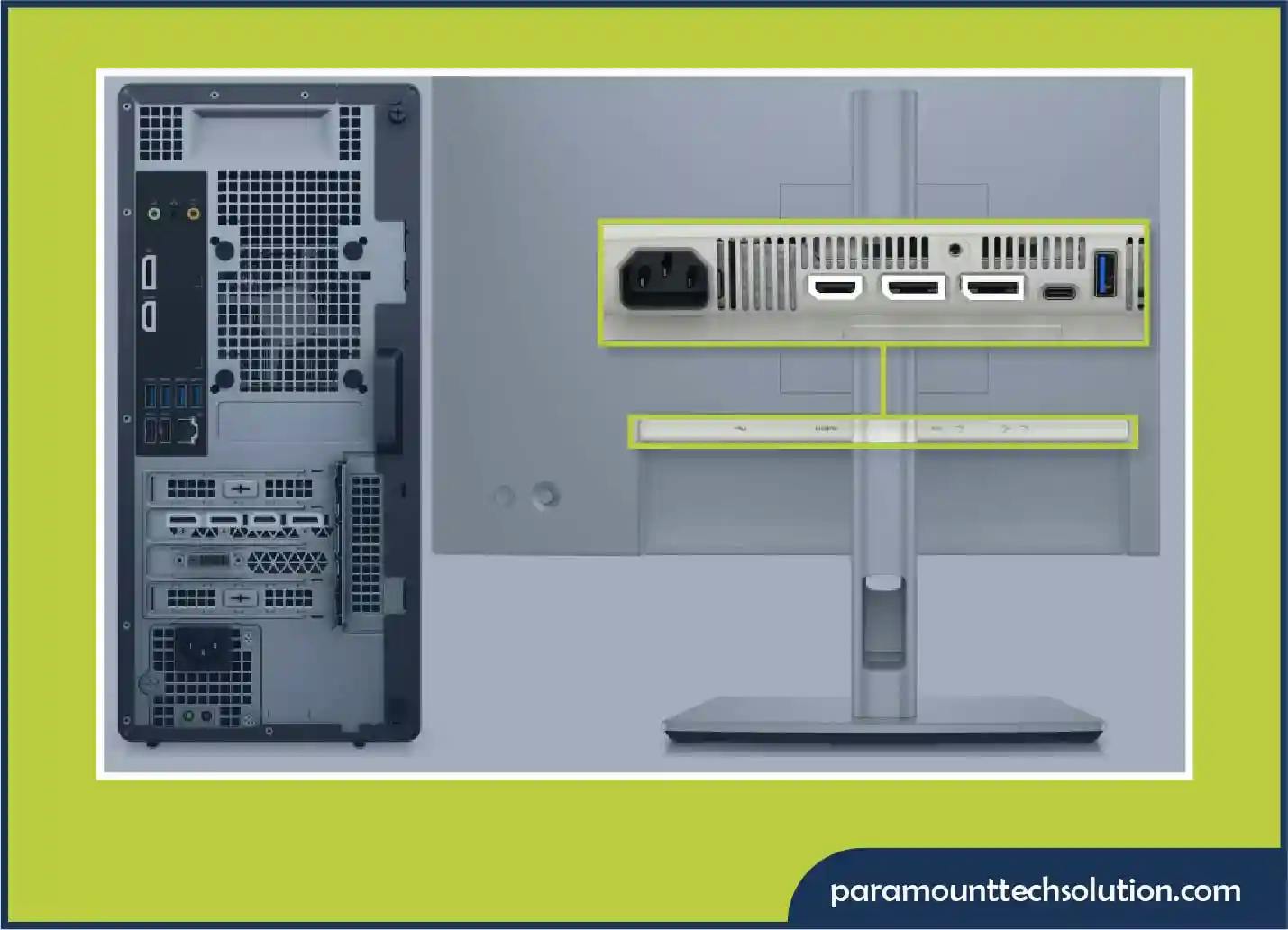 Fix a Dell Monitor Black Screen–check physical connection