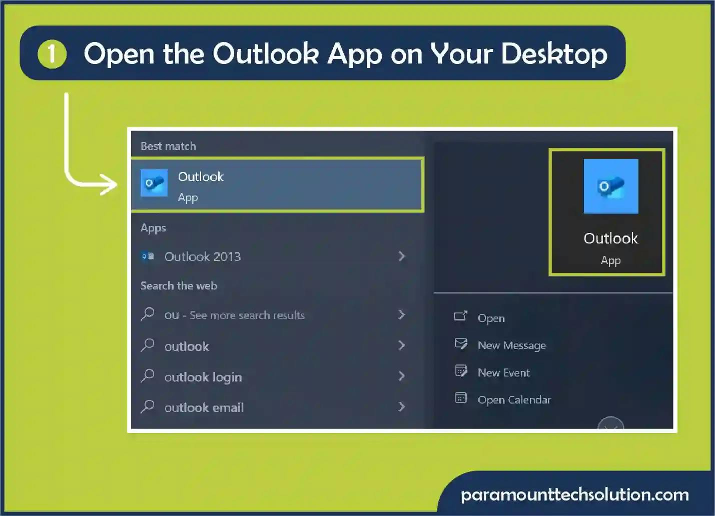 Outlook Out of Office message for Windows