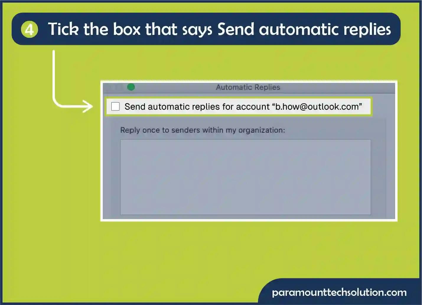  Turn On Automatic Replies