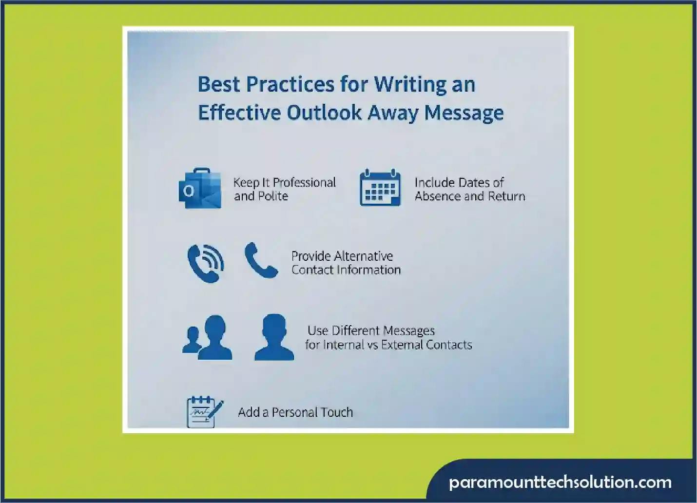 Writing an Effective Outlook Away Message