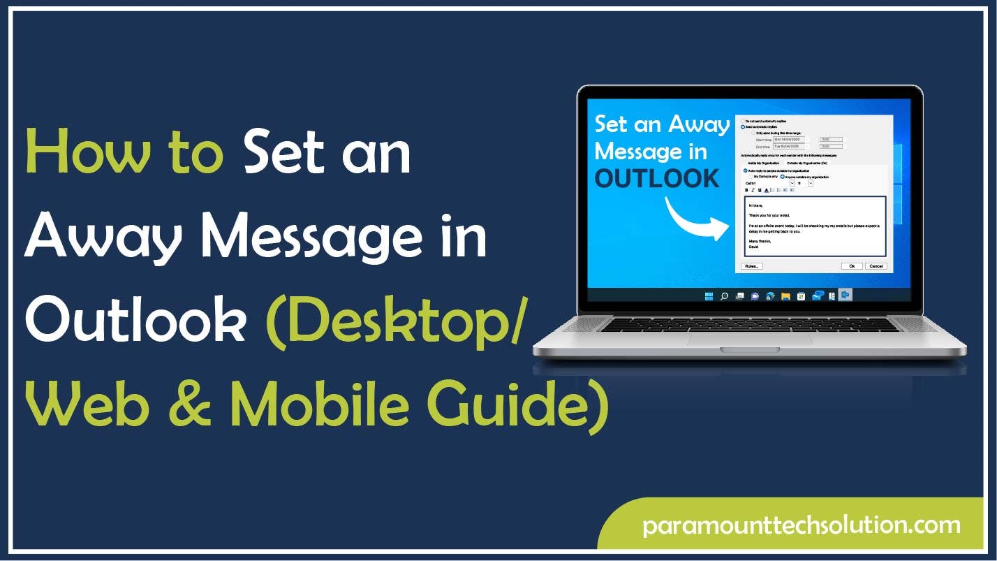 How to Set an Away Message in Outlook