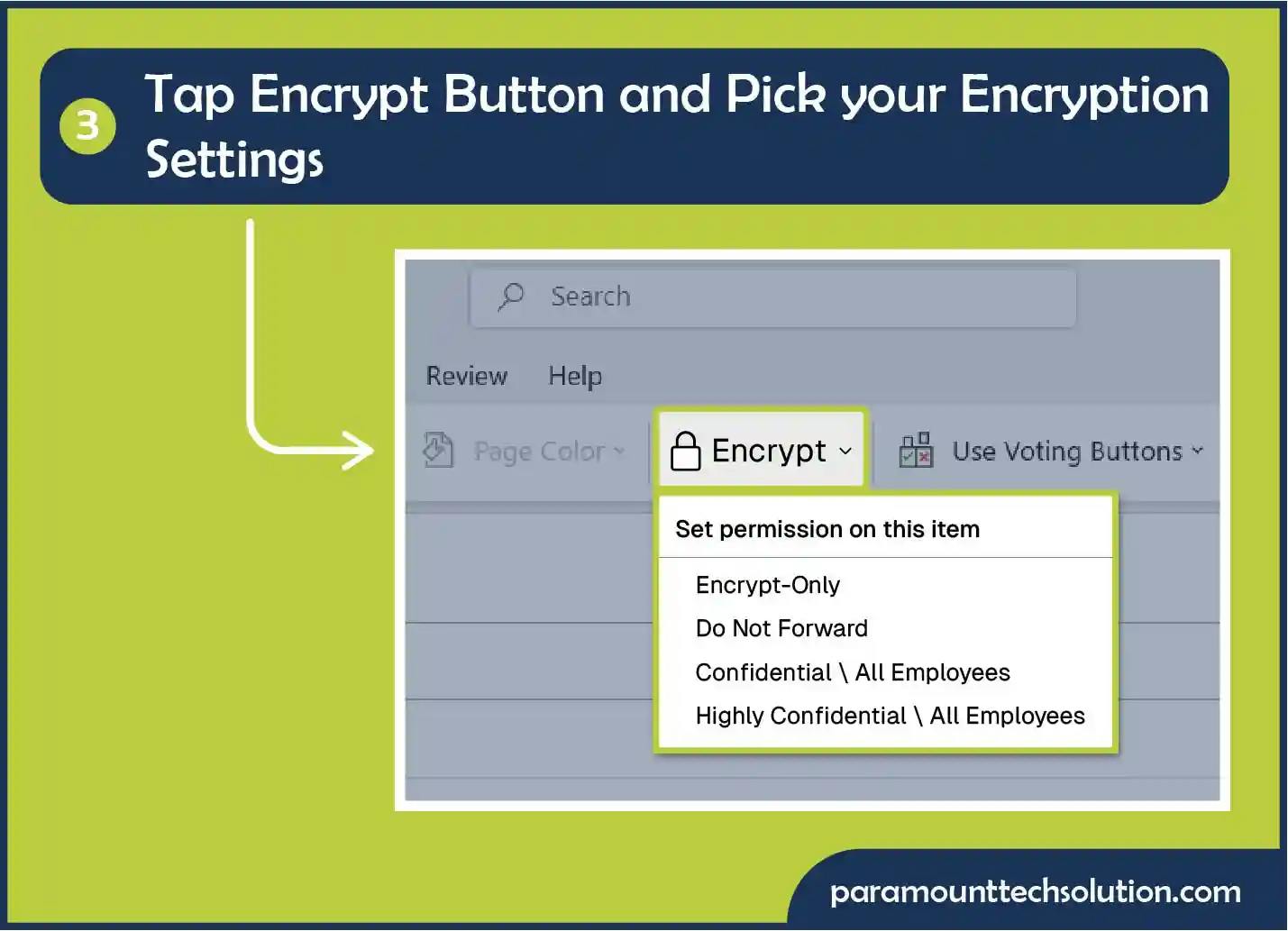 send email securely in Outlook