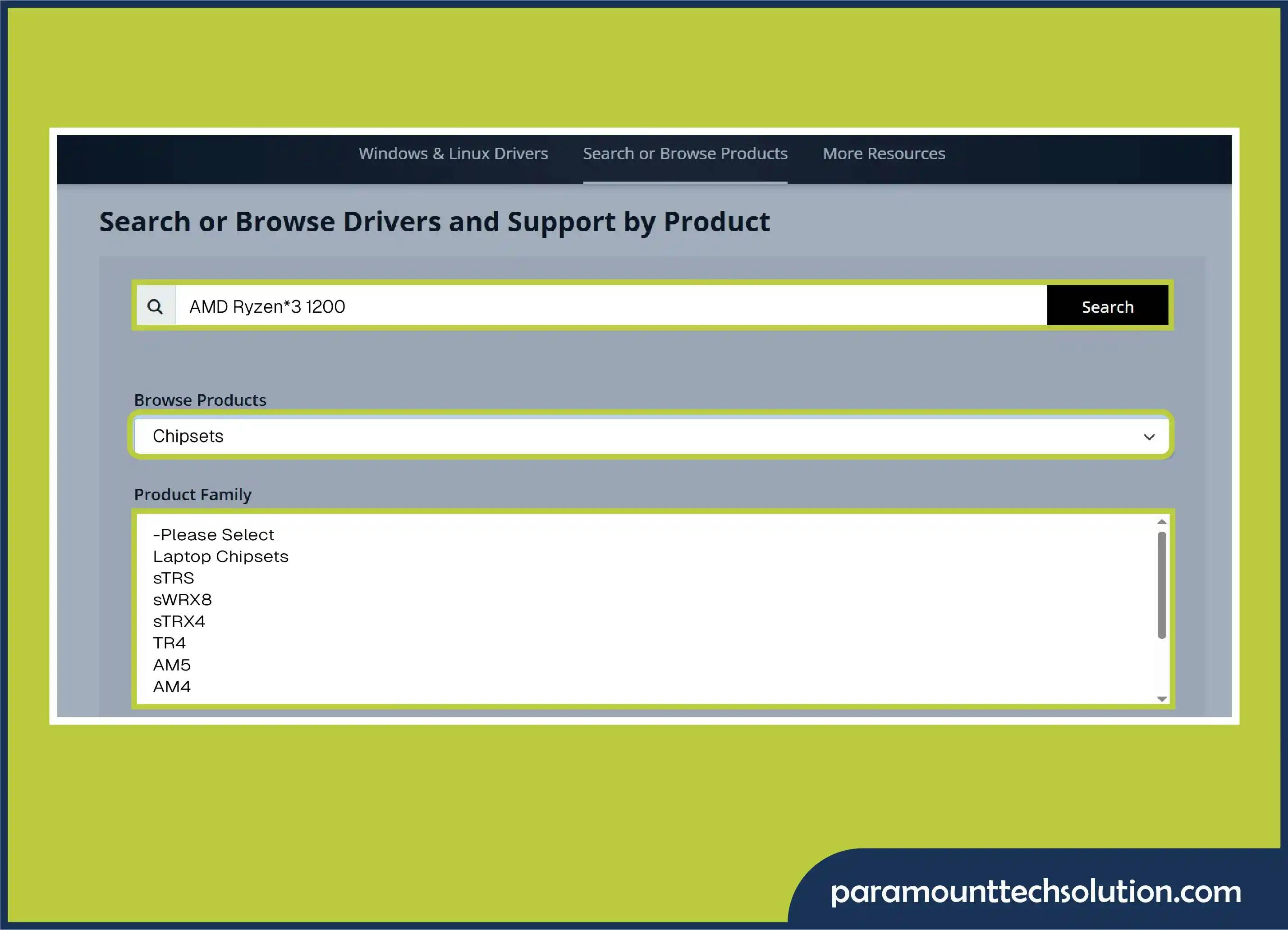 Update Motherboard Drivers–AMD drivers