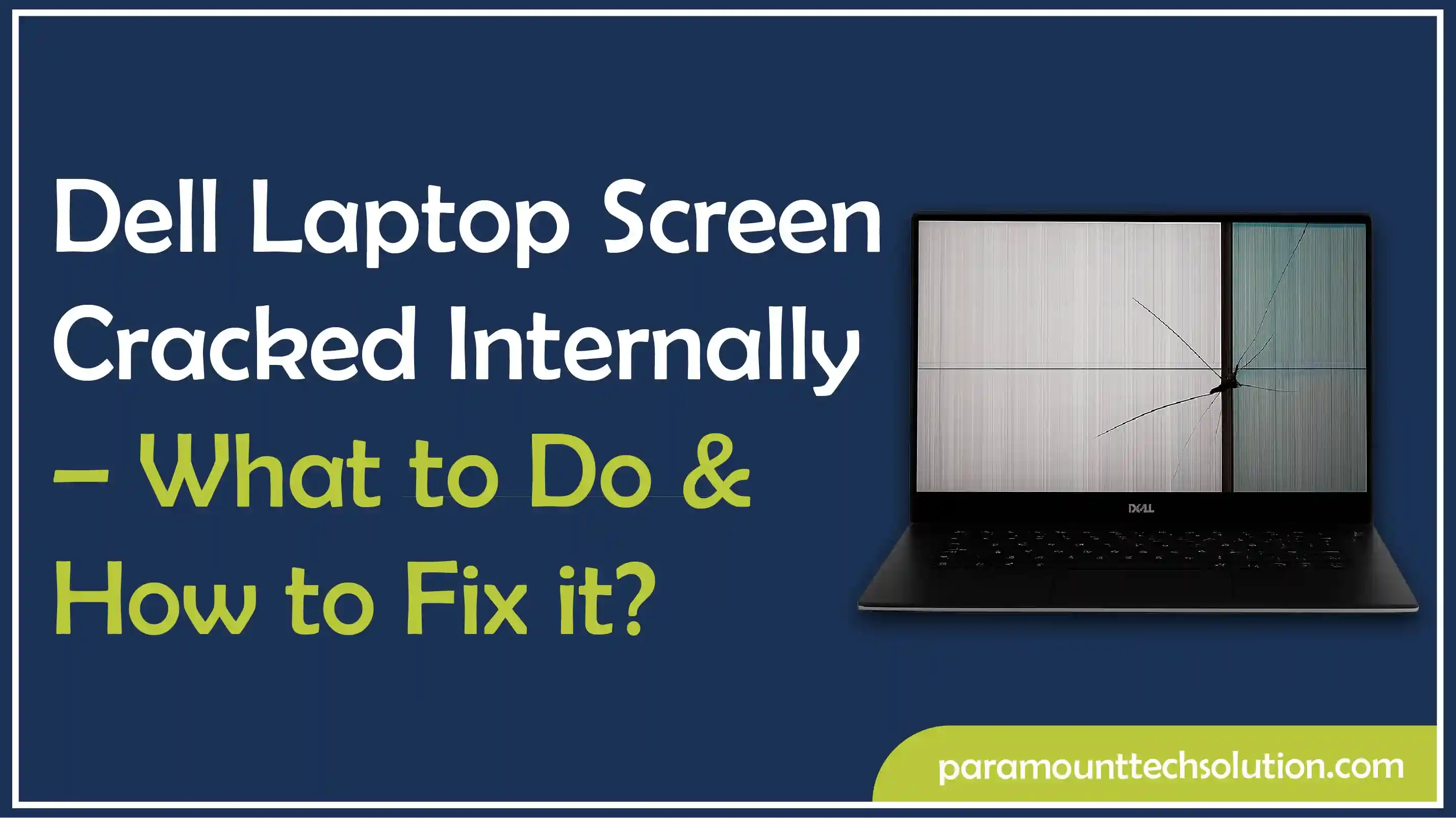 Dell Laptop Screen Cracked Internally | Broken | Guide To Fix