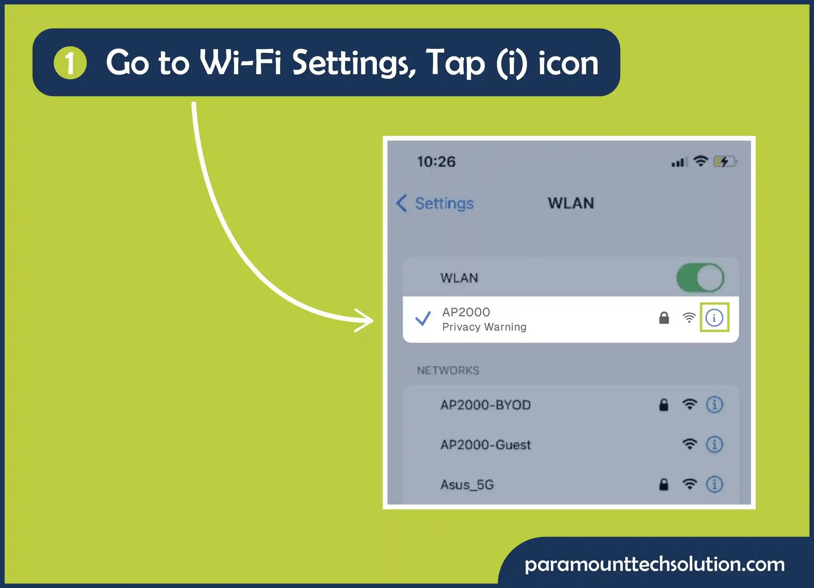 How to Fix WiFi Privacy Warning Wi-Fi on iPhone