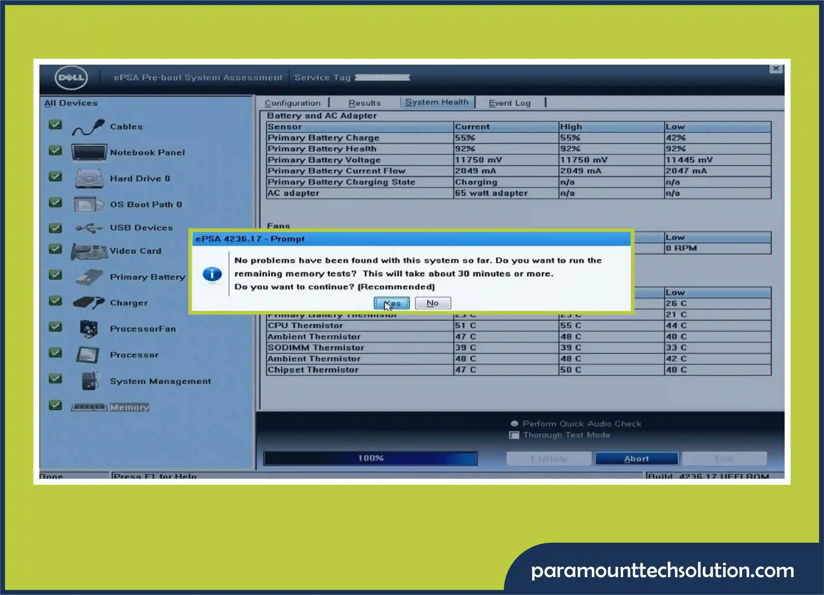 Run Dell Diagnostics to fix Dell Monitor Screen Black Issue