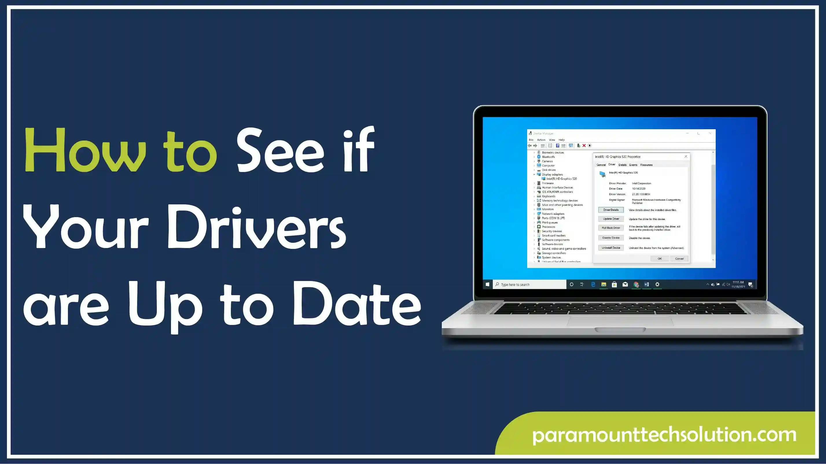How to See if Your Drivers are Up to Date