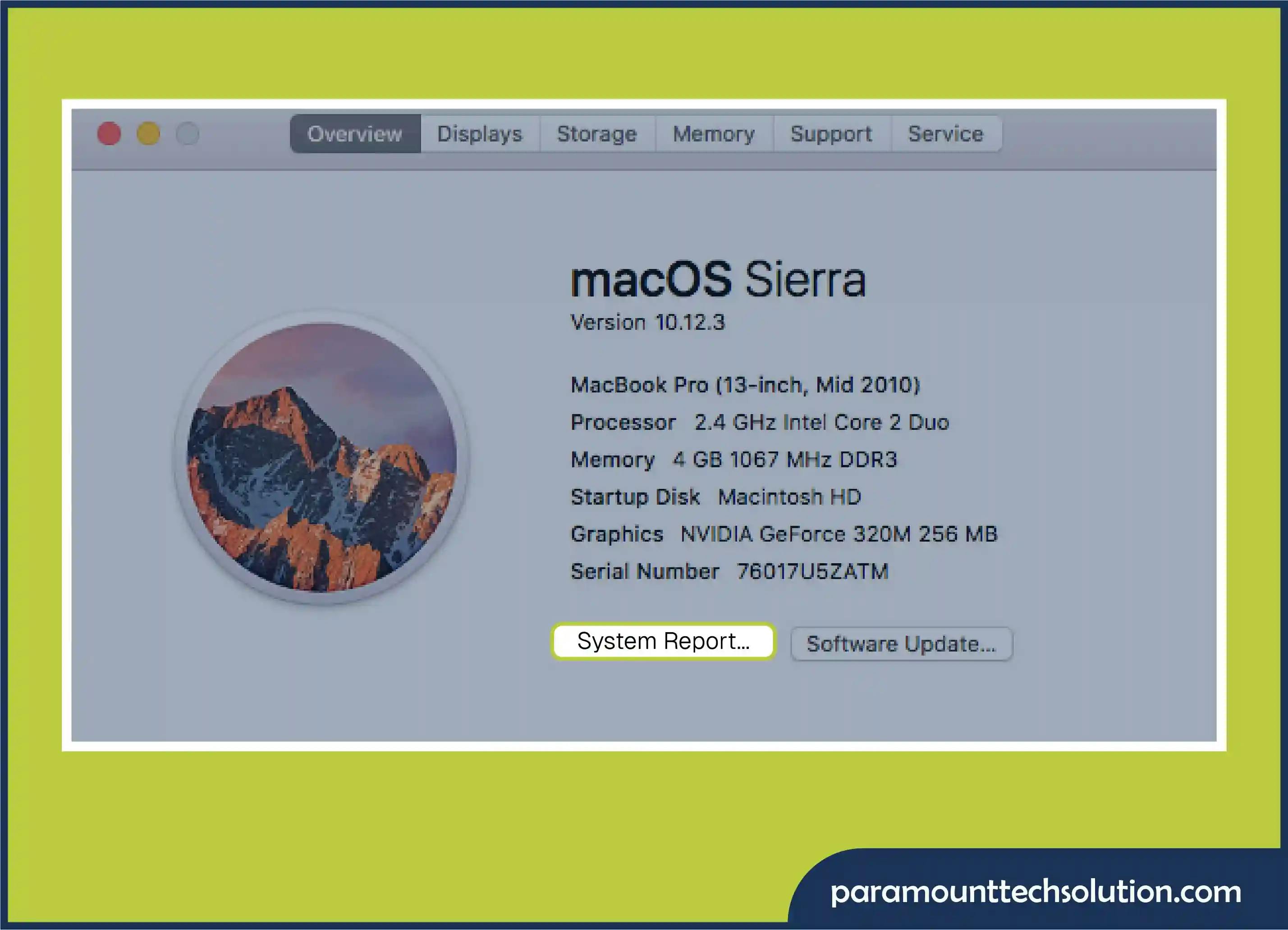 ​Check the Driver Version in macOS