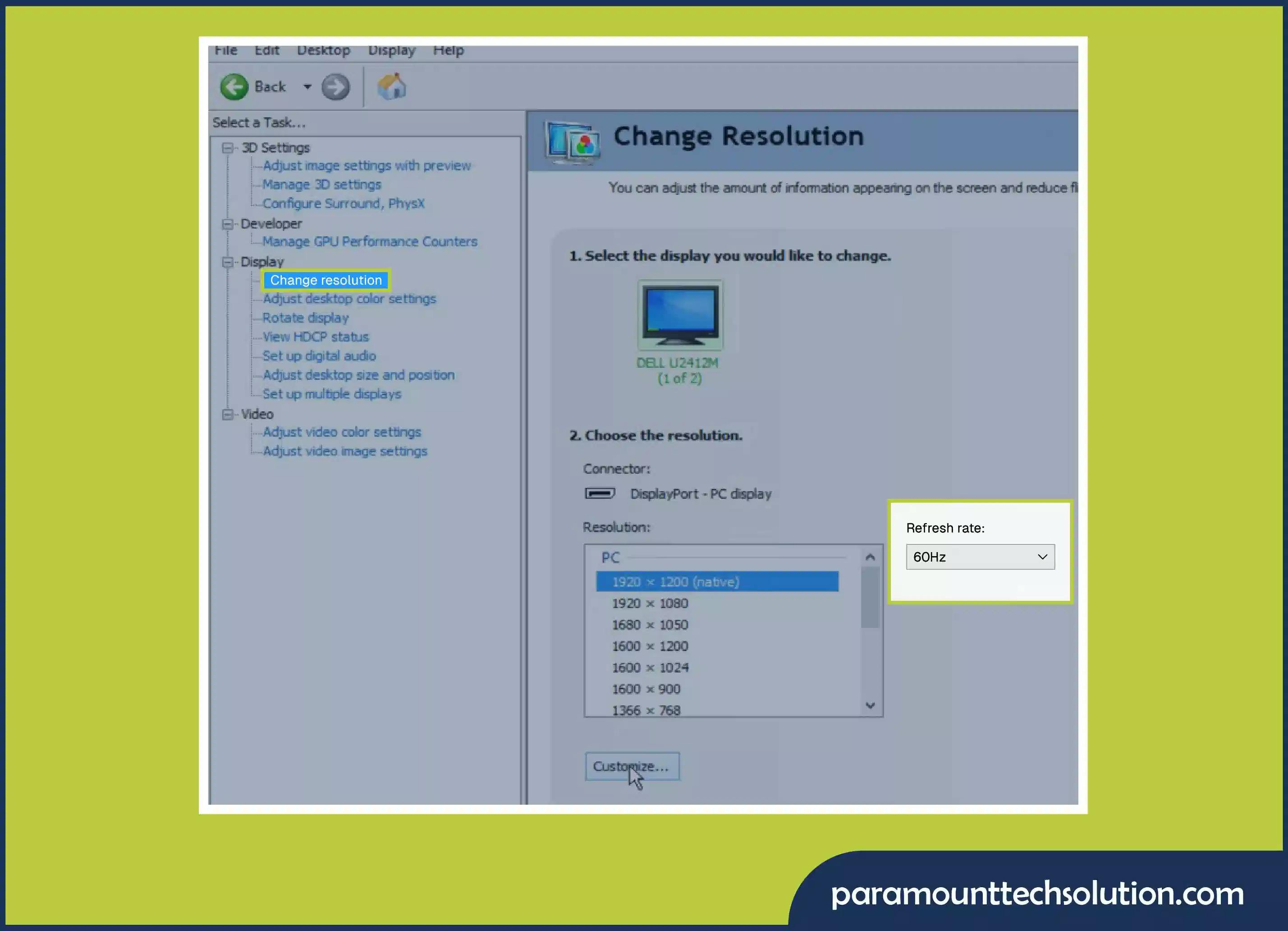 A higher refresh rate helps with screen flickering