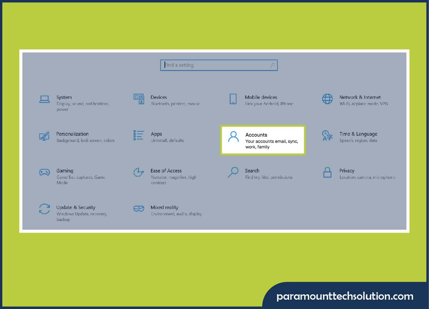 Change Administrator on Windows 10 in Setting