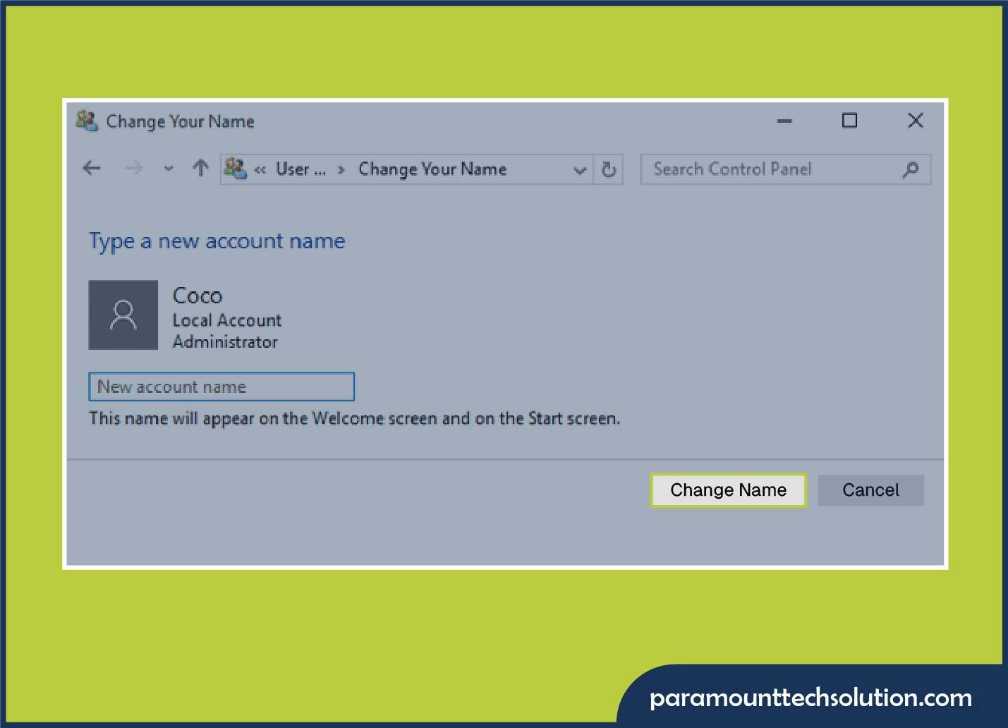 Changing Administrator on Windows  by Command Prompt