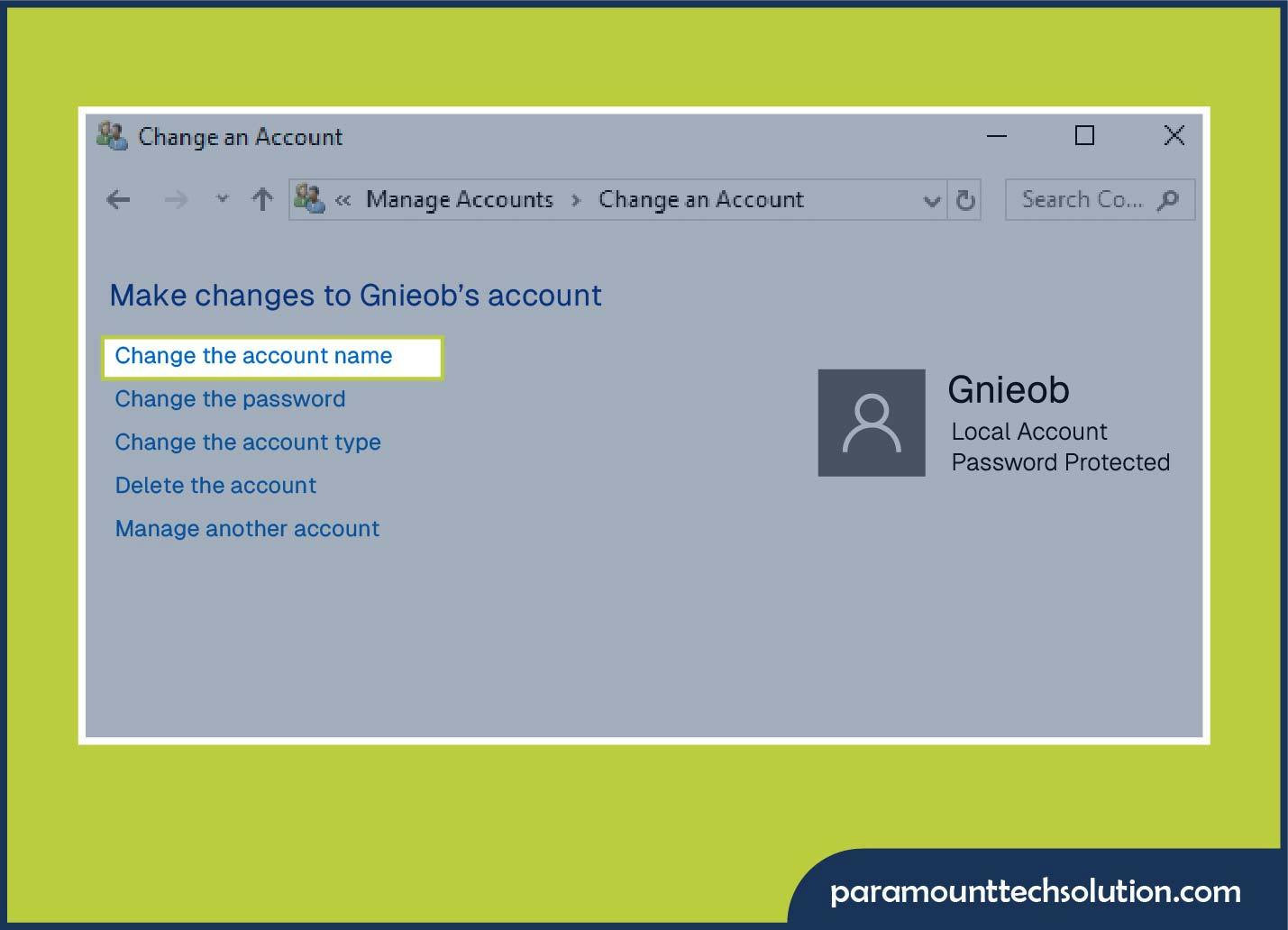 Tips to Change Administrator Login Name on Windows 10