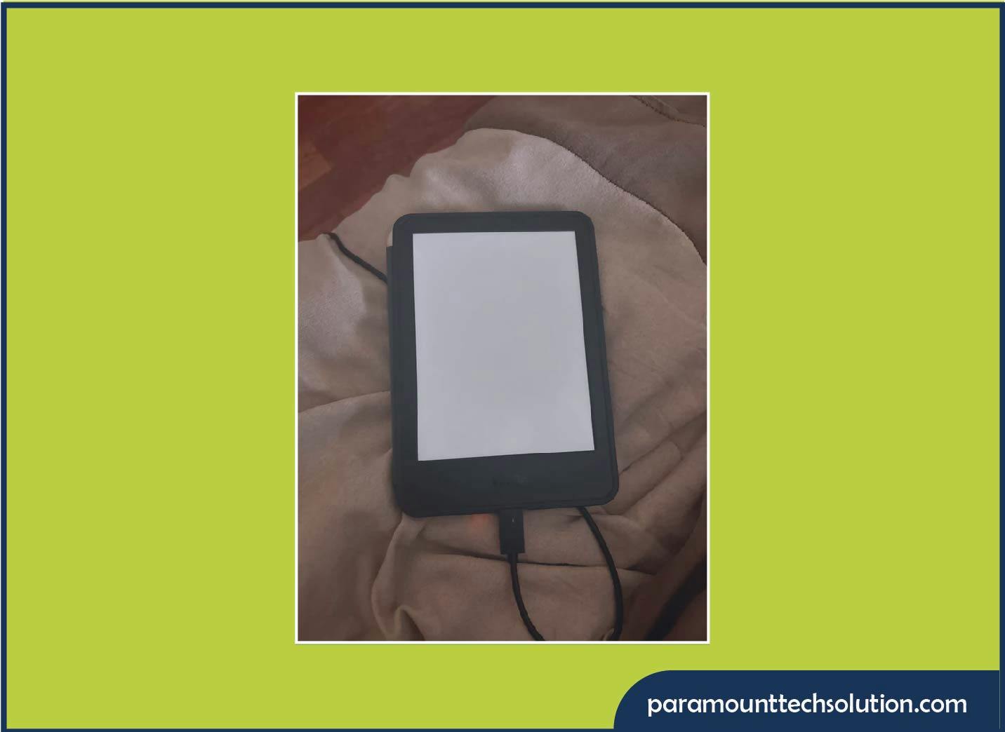 A white screen on Kindle