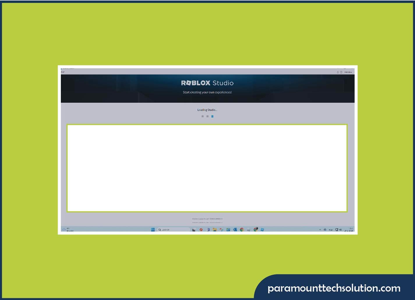 Solve White Screen on Roblox