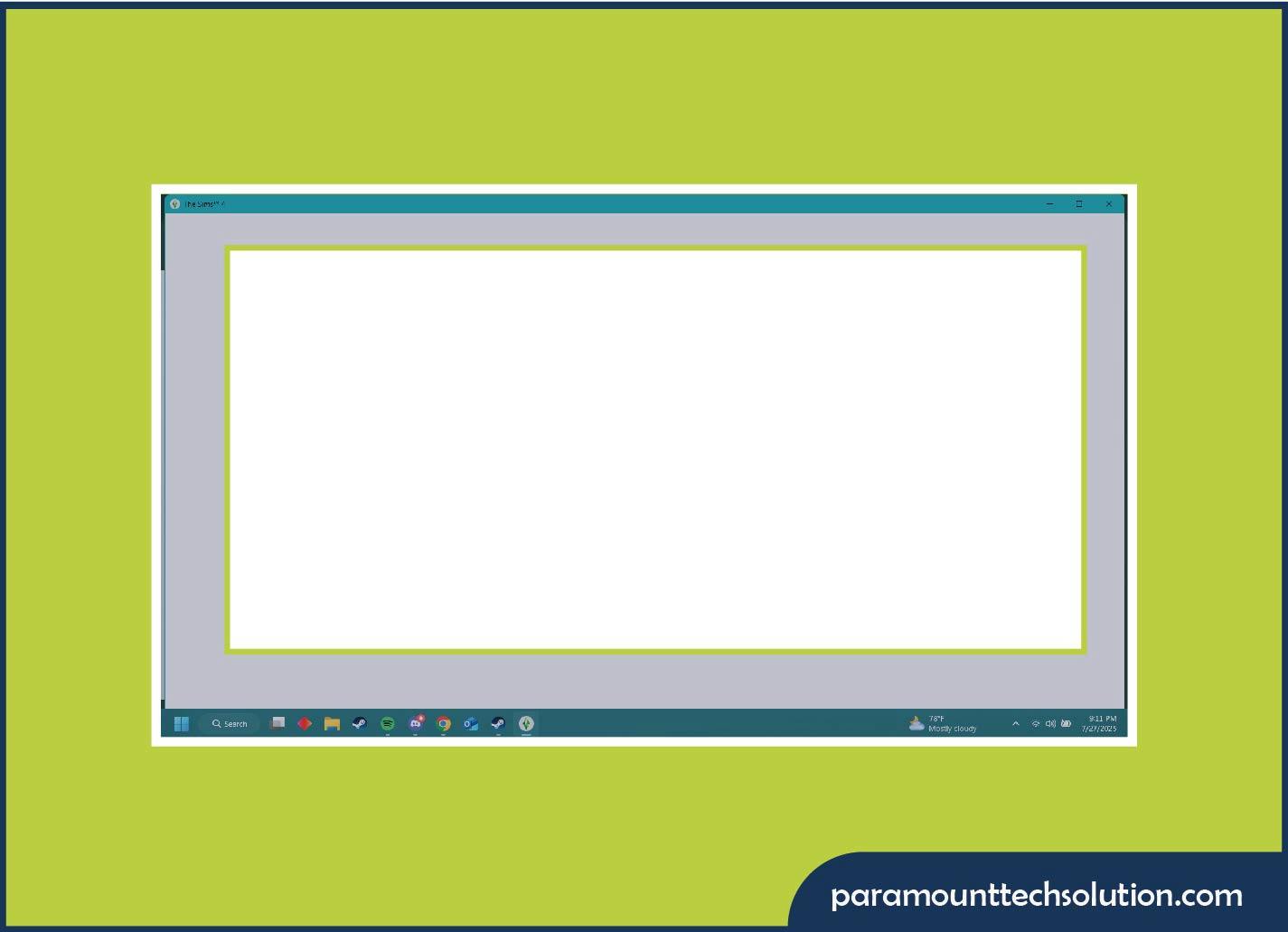 Solve White Screen on Sim4