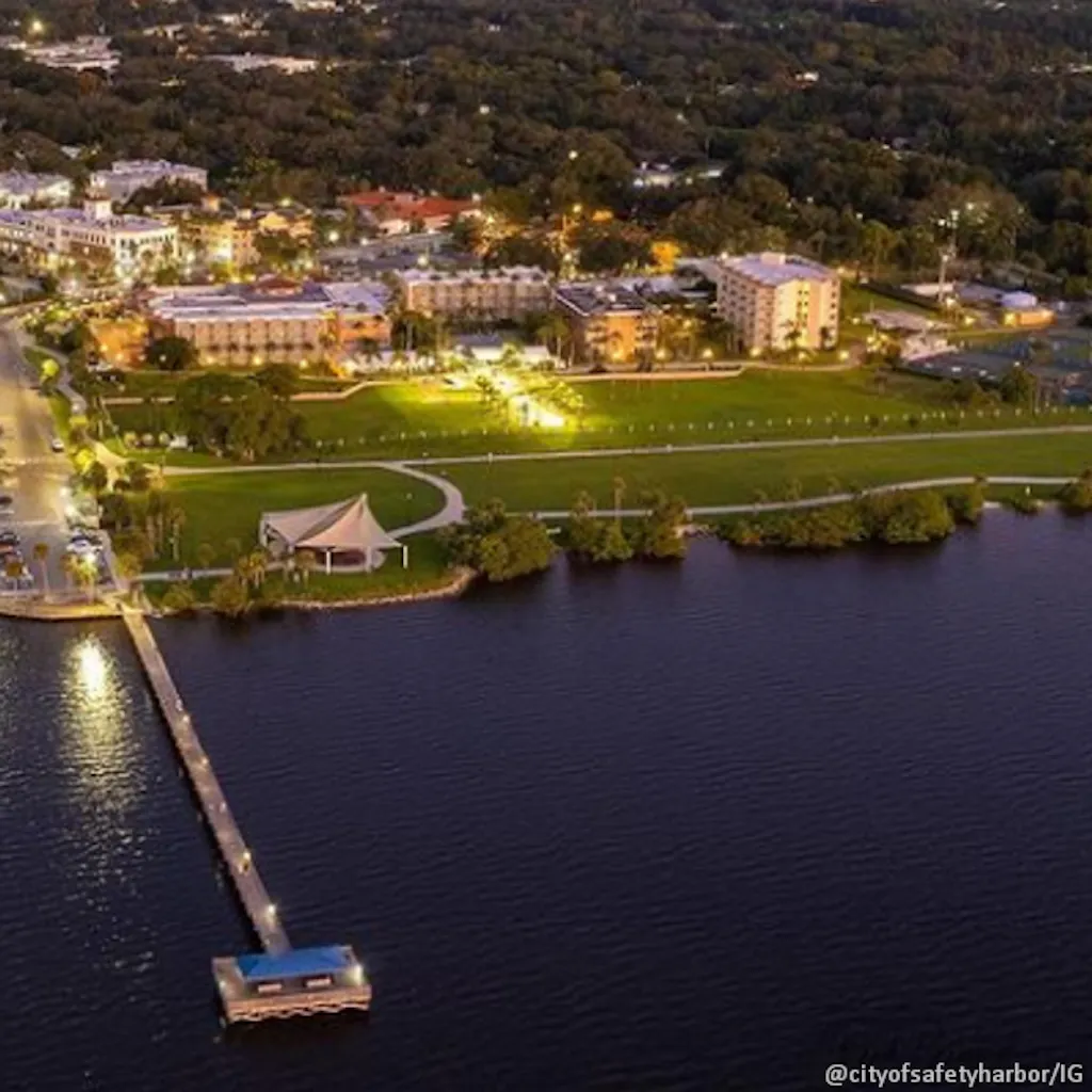 The city of Safety Harbor on bird’s eye view @cityofsafetyharbor/IG