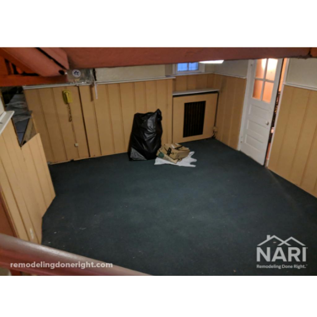 Basement, before the renovation. Source: NARI Basement, before the renovation. Source: NARI