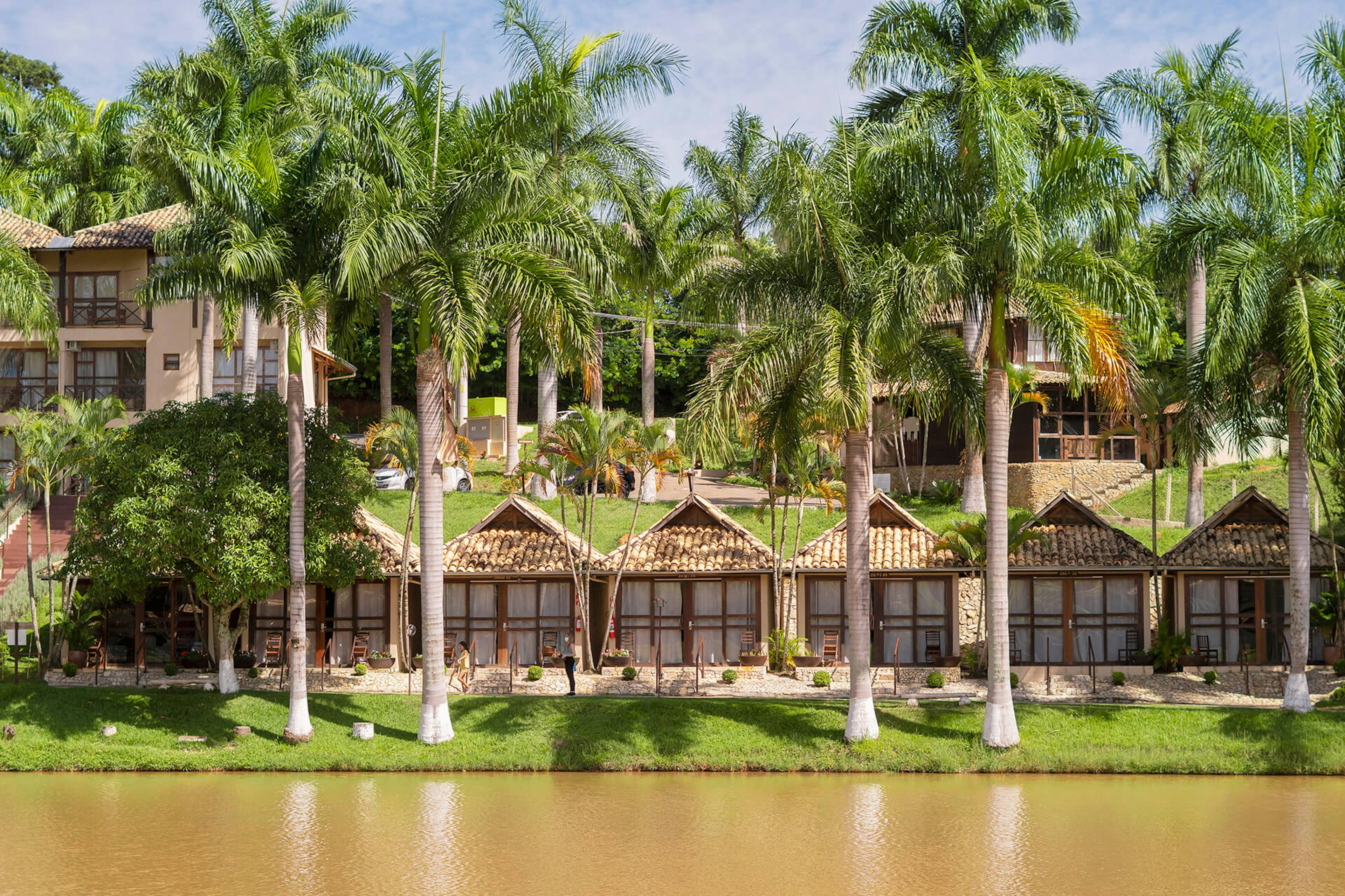 Vista panorâmica do hotel fazenda em Pinhalzinho SP - Park Hotel Modelo