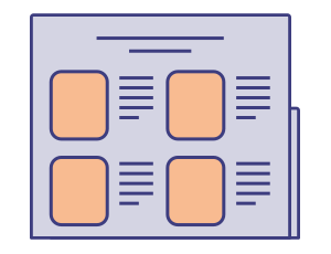 Printed material icon