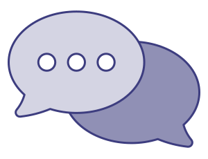 speech bubbles icon