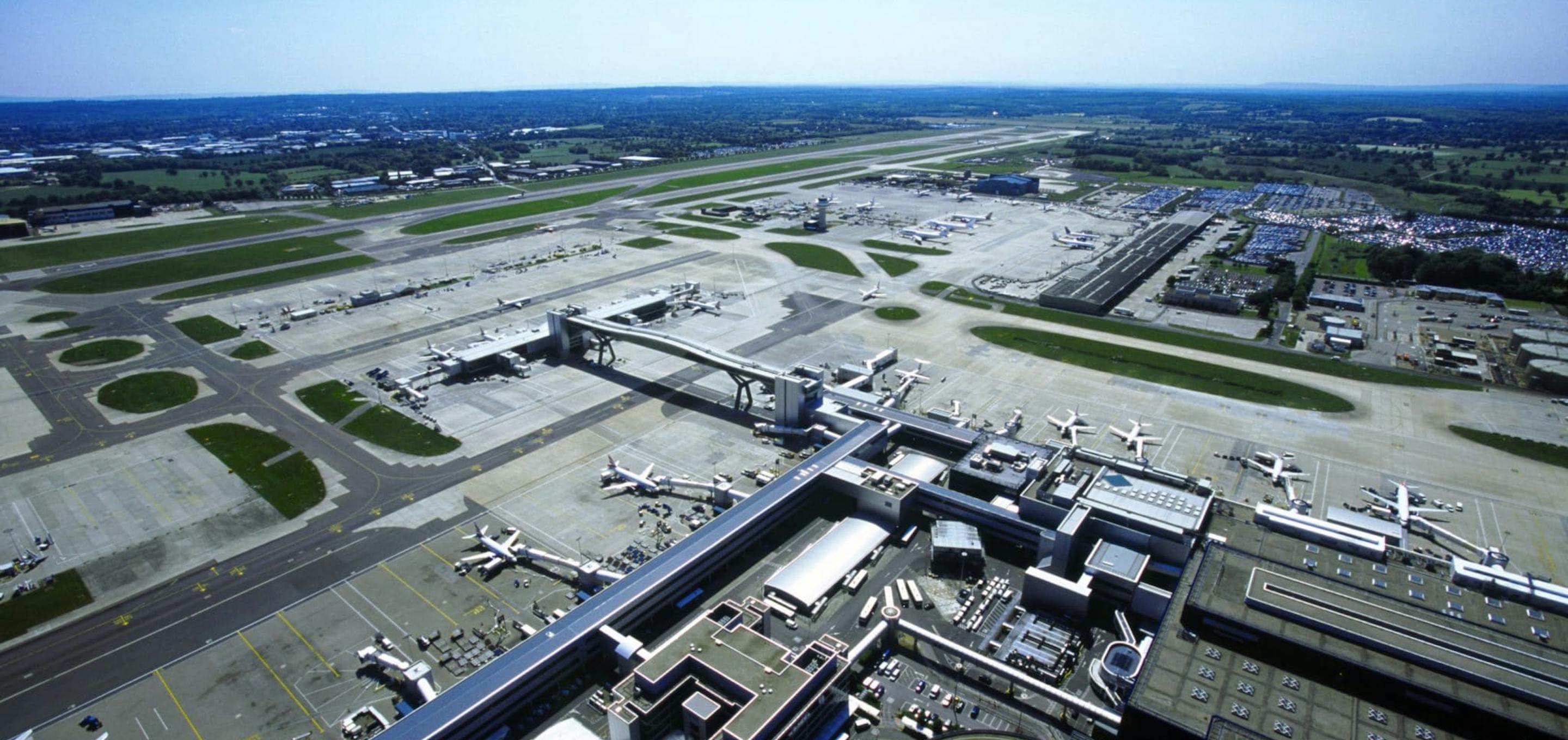 Gatwick Airport aerial view
