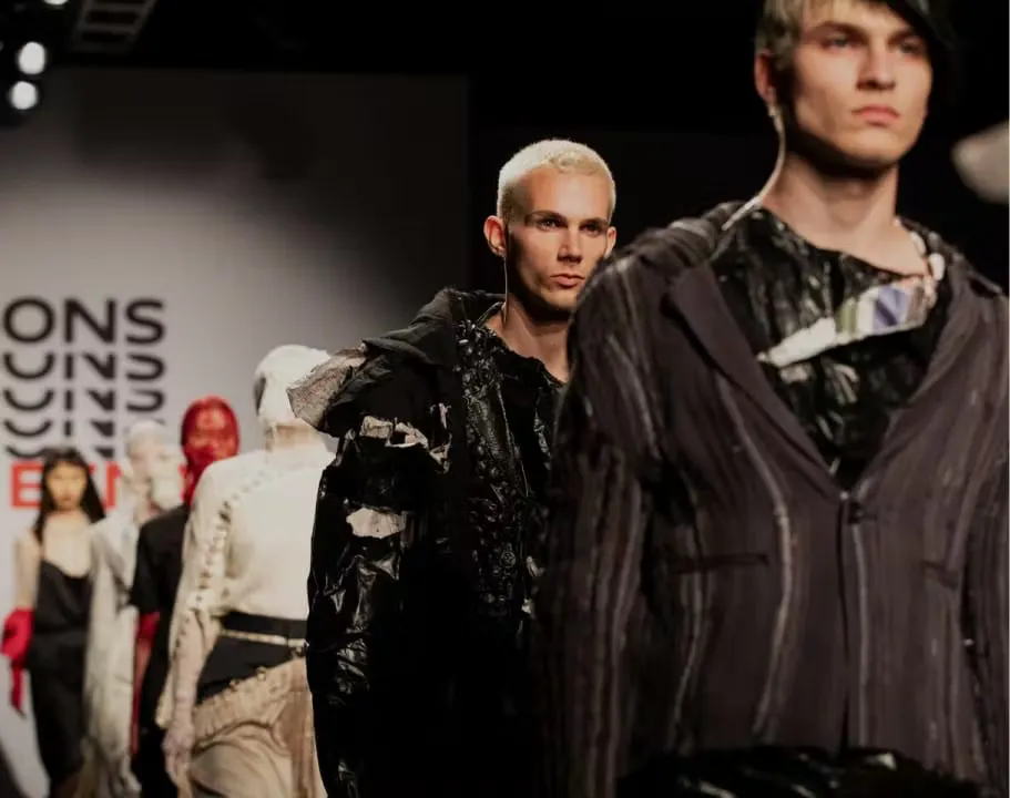 Models walking the runway at a fashion show